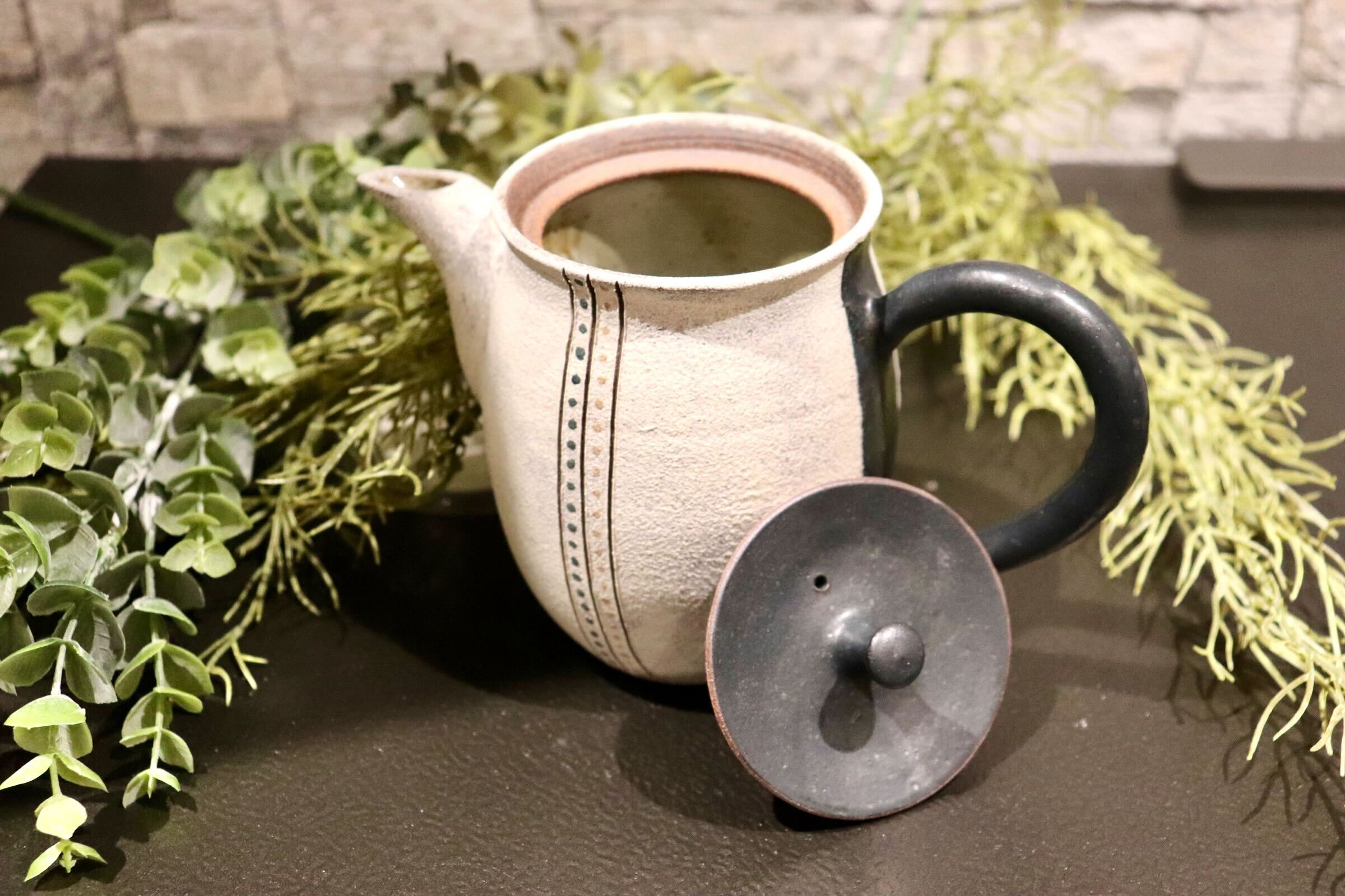 GMIO268◯市野悟窯 丹波焼 ティーポット 伝統工芸 丹波篠山 未使用