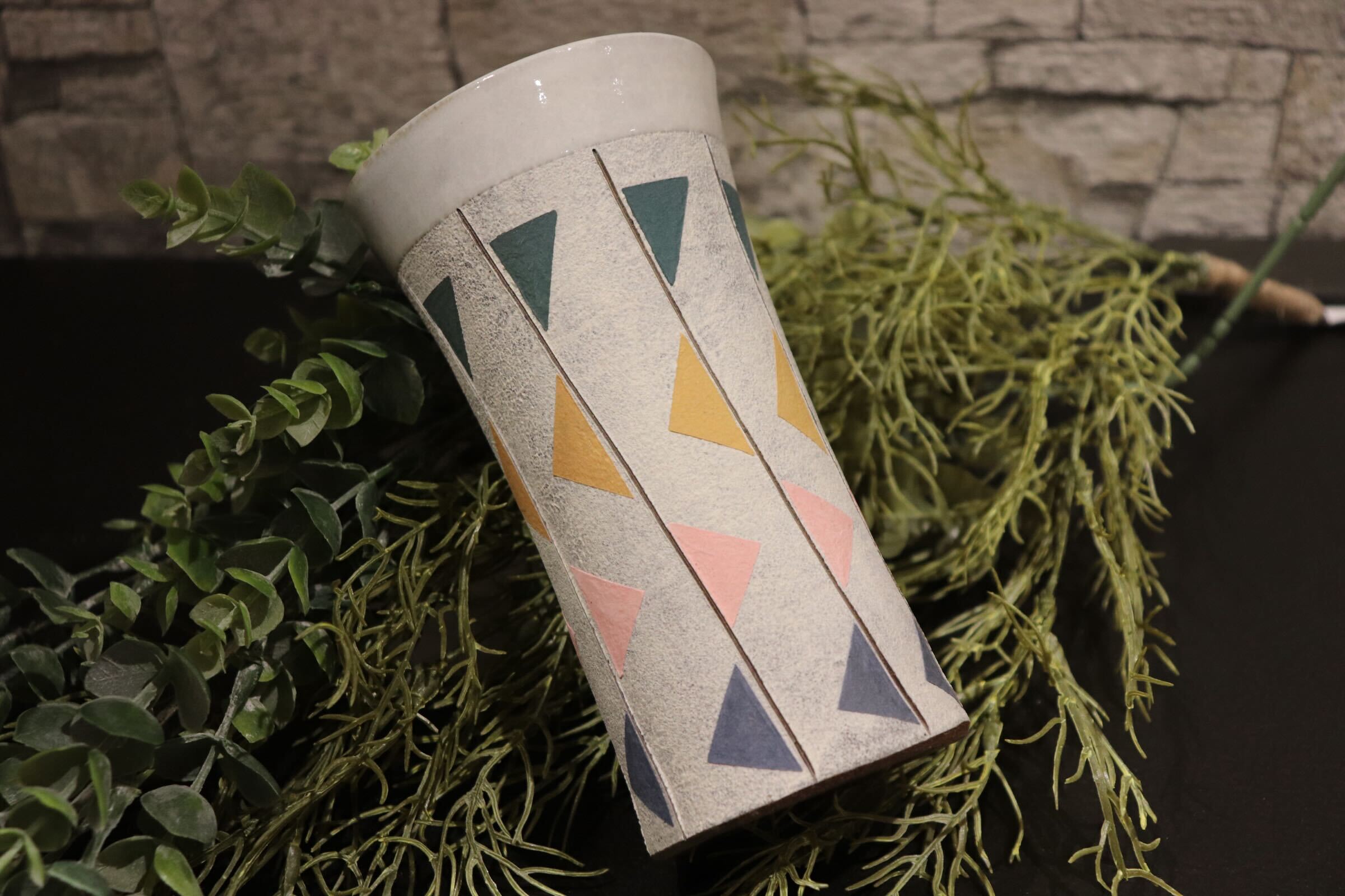 GMIO89◯市野悟窯 丹波焼 ビアカップ 伝統工芸 丹波篠山 未使用