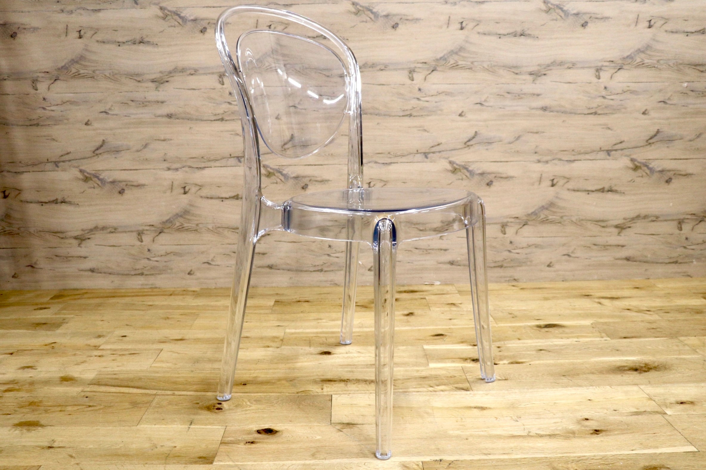 GMJH267C○Calligaris / カリガリス Parisienne パリジェンヌ イタリア製 クリアチェア スケルトンチェア ガーデンチェア モダン