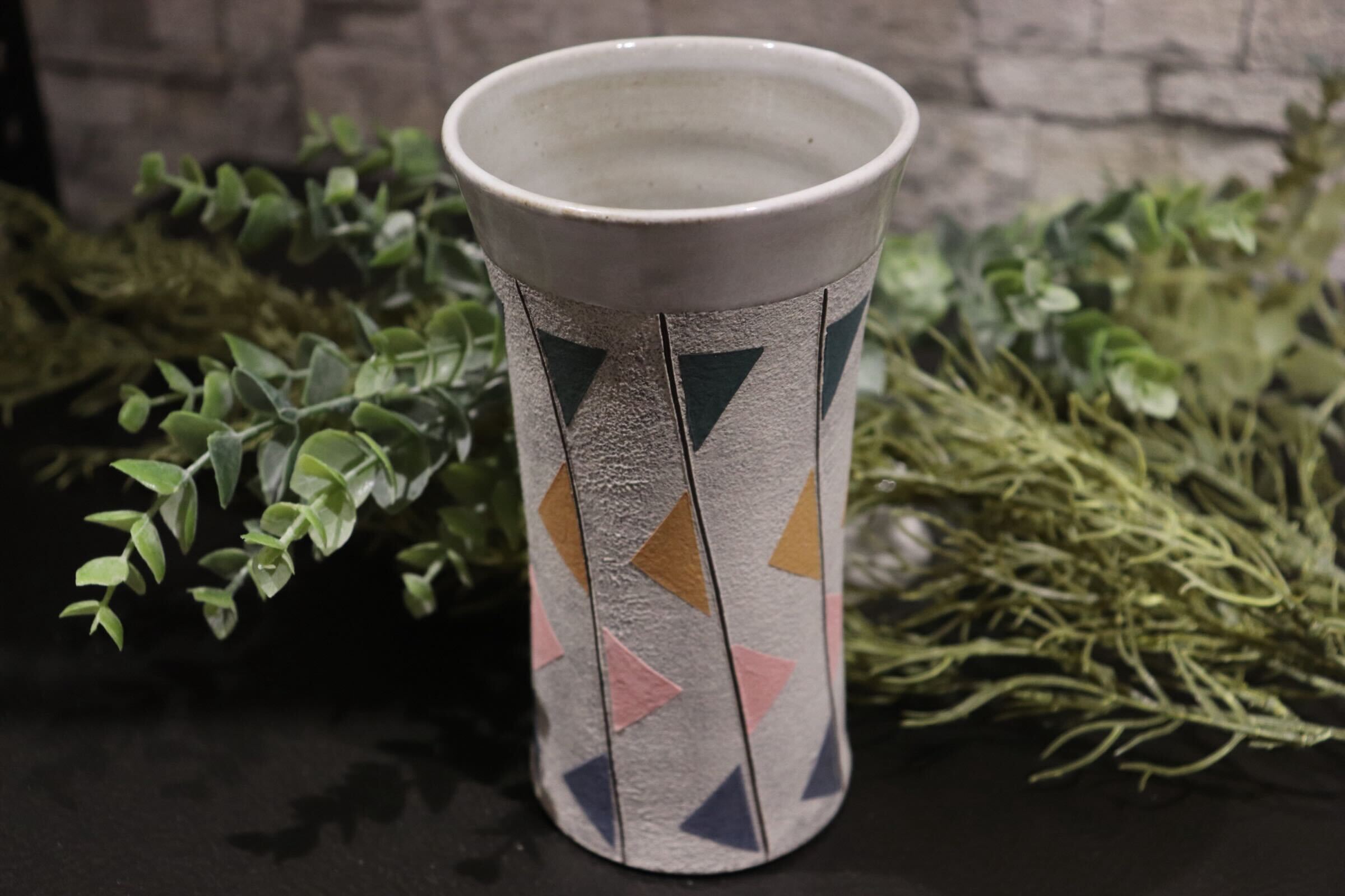 GMIO89◯市野悟窯 丹波焼 ビアカップ 伝統工芸 丹波篠山 未使用