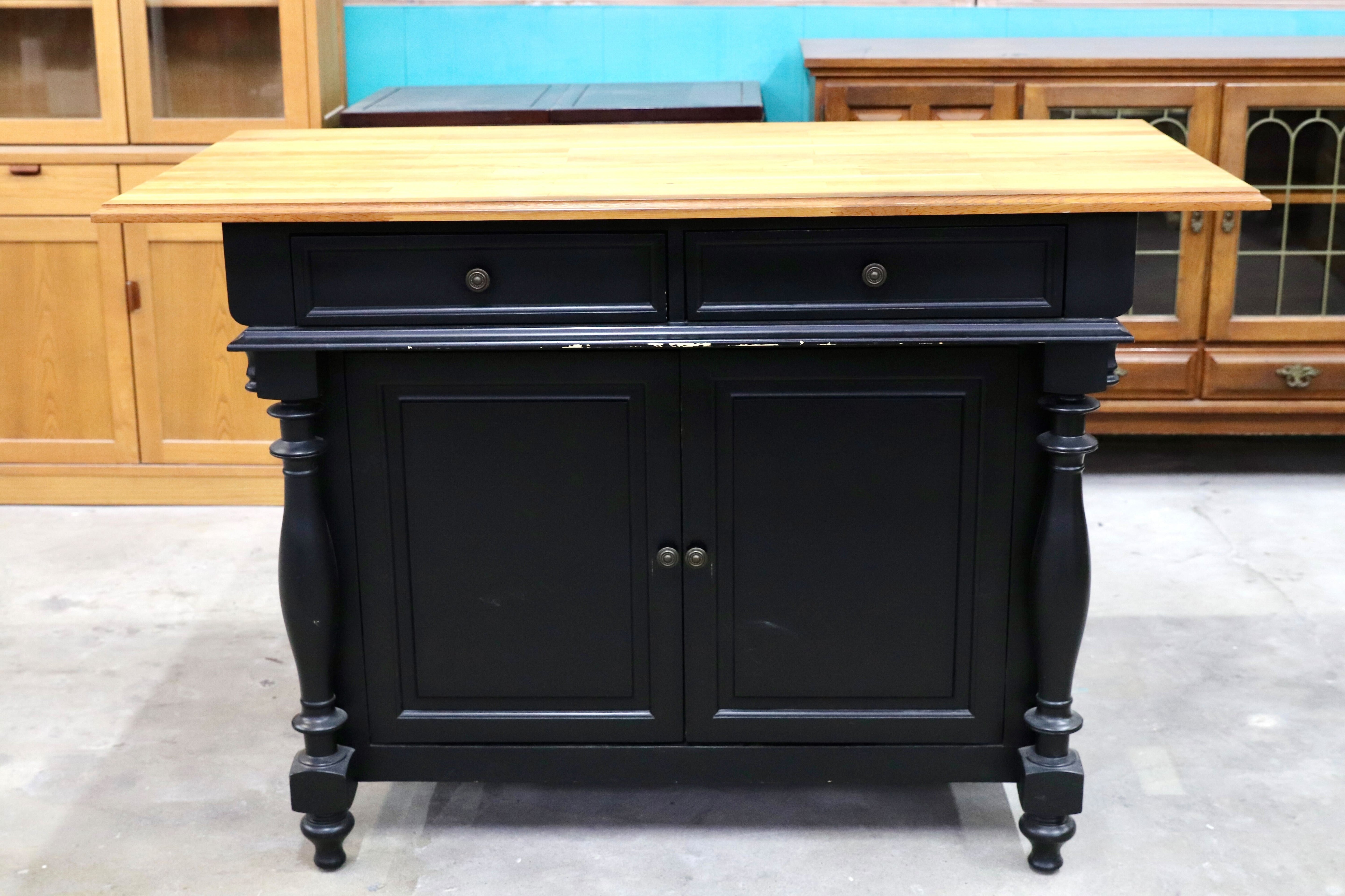 GMIK123○店舗什器 カウンターテーブル サイドボード リビングボード オーク無垢材 レジカウンター キャビネット