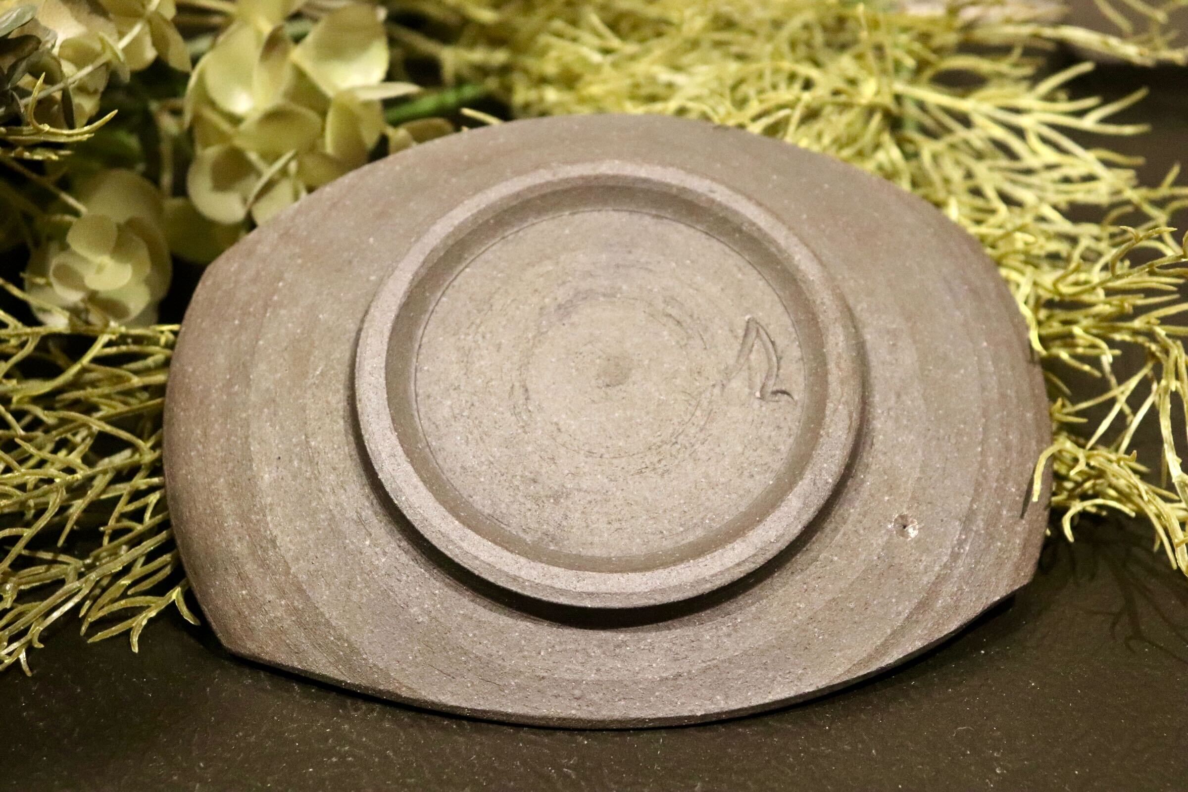 GMIO215◯市野悟窯 丹波焼 スープカップ&ソーサー 陶器 市野哲次 伝統工芸 丹波篠山 未使用