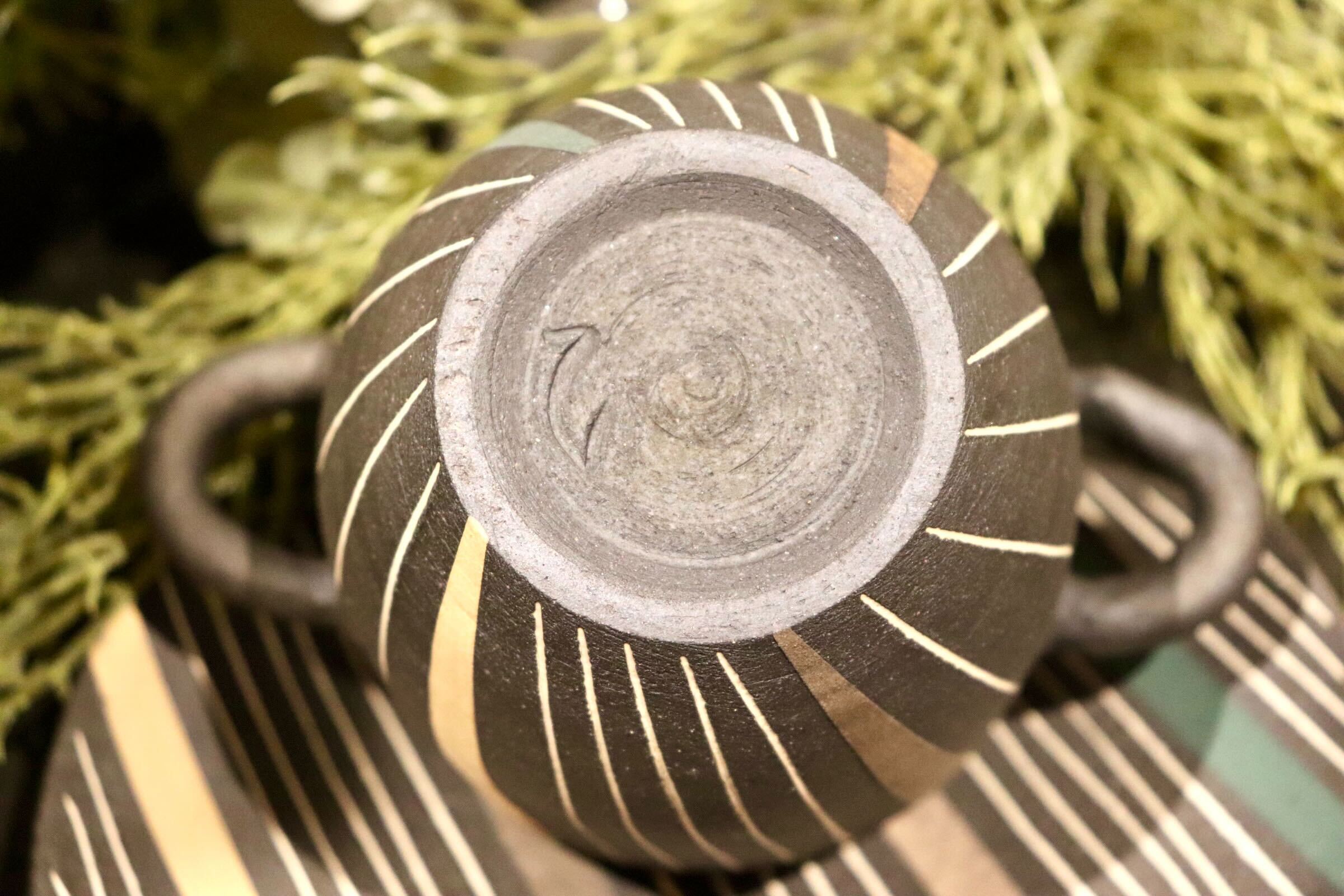 GMIO215◯市野悟窯 丹波焼 スープカップ&ソーサー 陶器 市野哲次 伝統工芸 丹波篠山 未使用