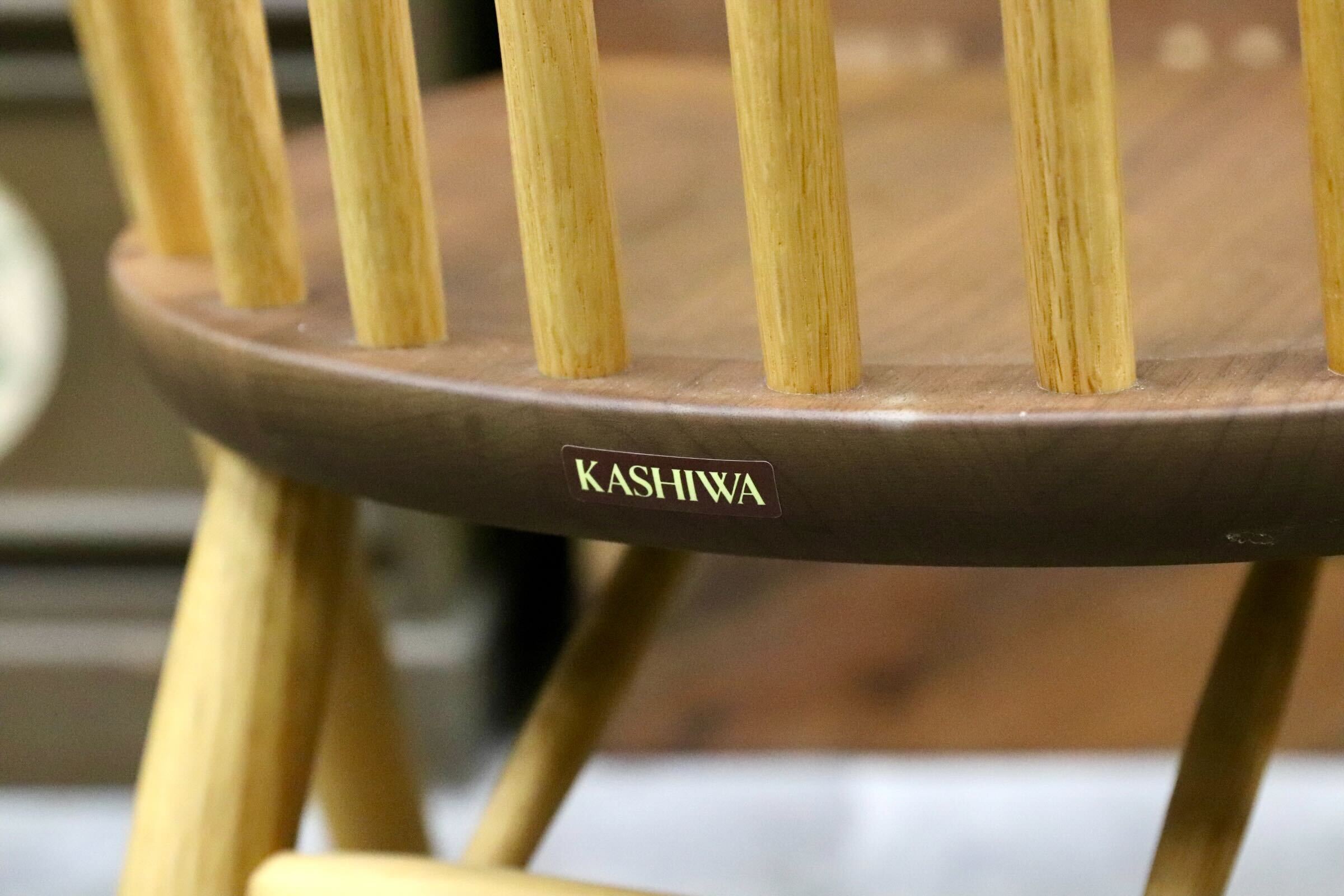 GMJS105○KASHIWA / 柏木工 CIVIL シビル CC71K ダイニングチェア 4脚セット ウォールナット材×オーク材 国産家具 定価約25.2万円 展示品