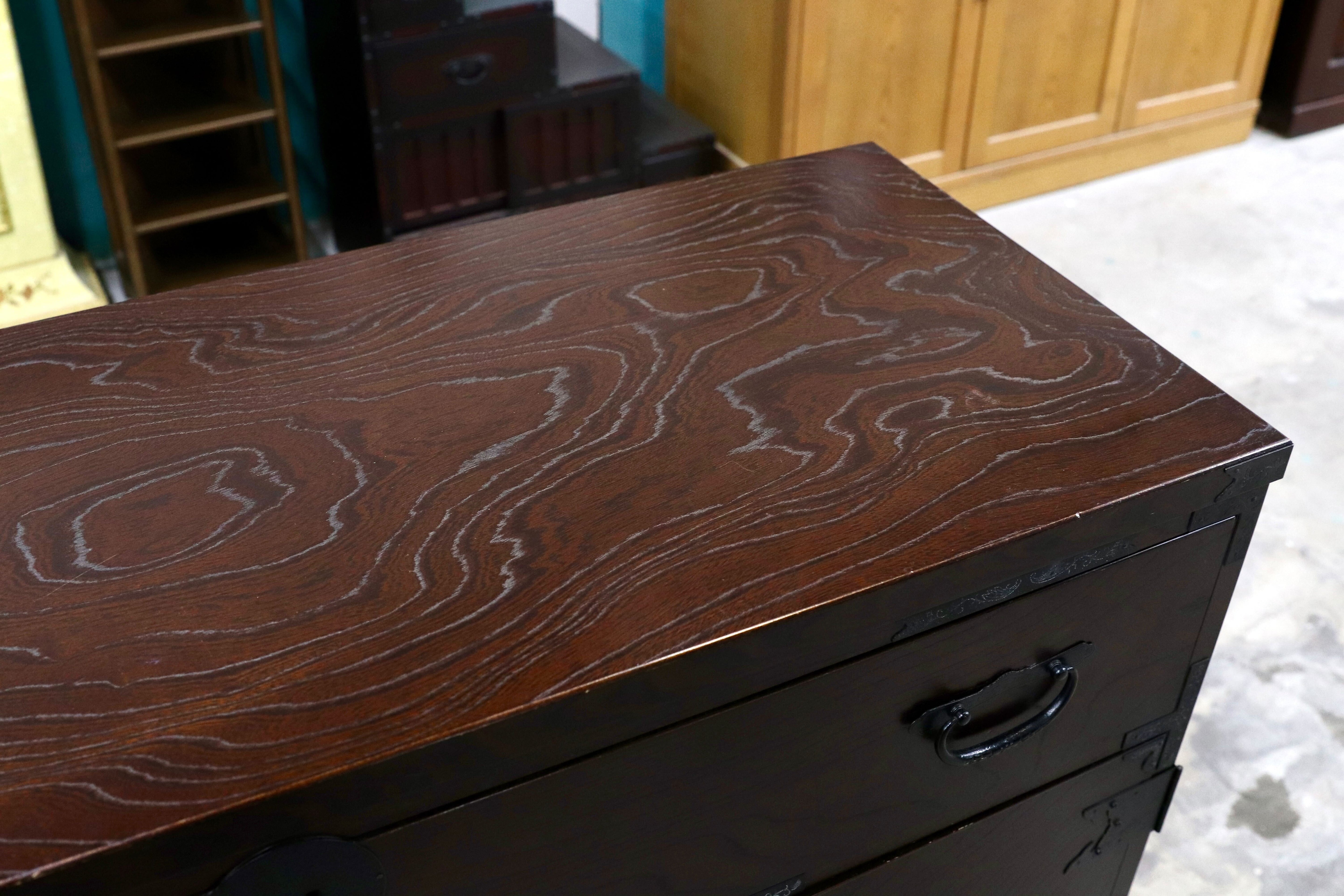 GMIK648A○青木産業 江戸 箪笥 タンス サイドボード リビングボード アンティーク 和家具 レトロ 古民家 家具