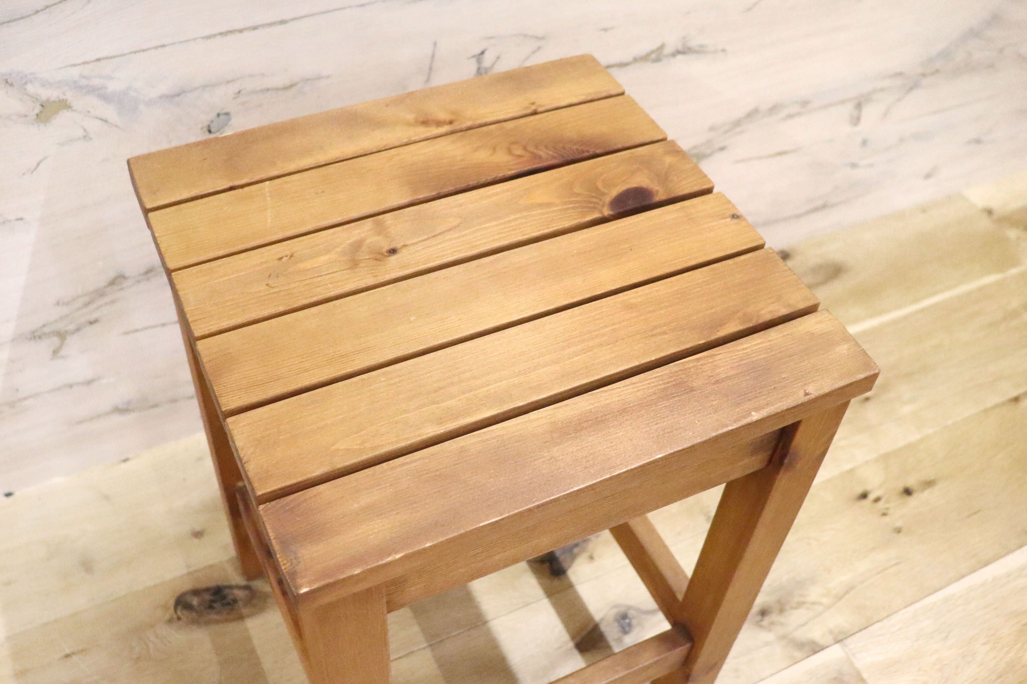GMGN33A○アロエ スツール 椅子 木製チェア サイドテーブル パイン材 北欧スタイル ナチュラル 関家具