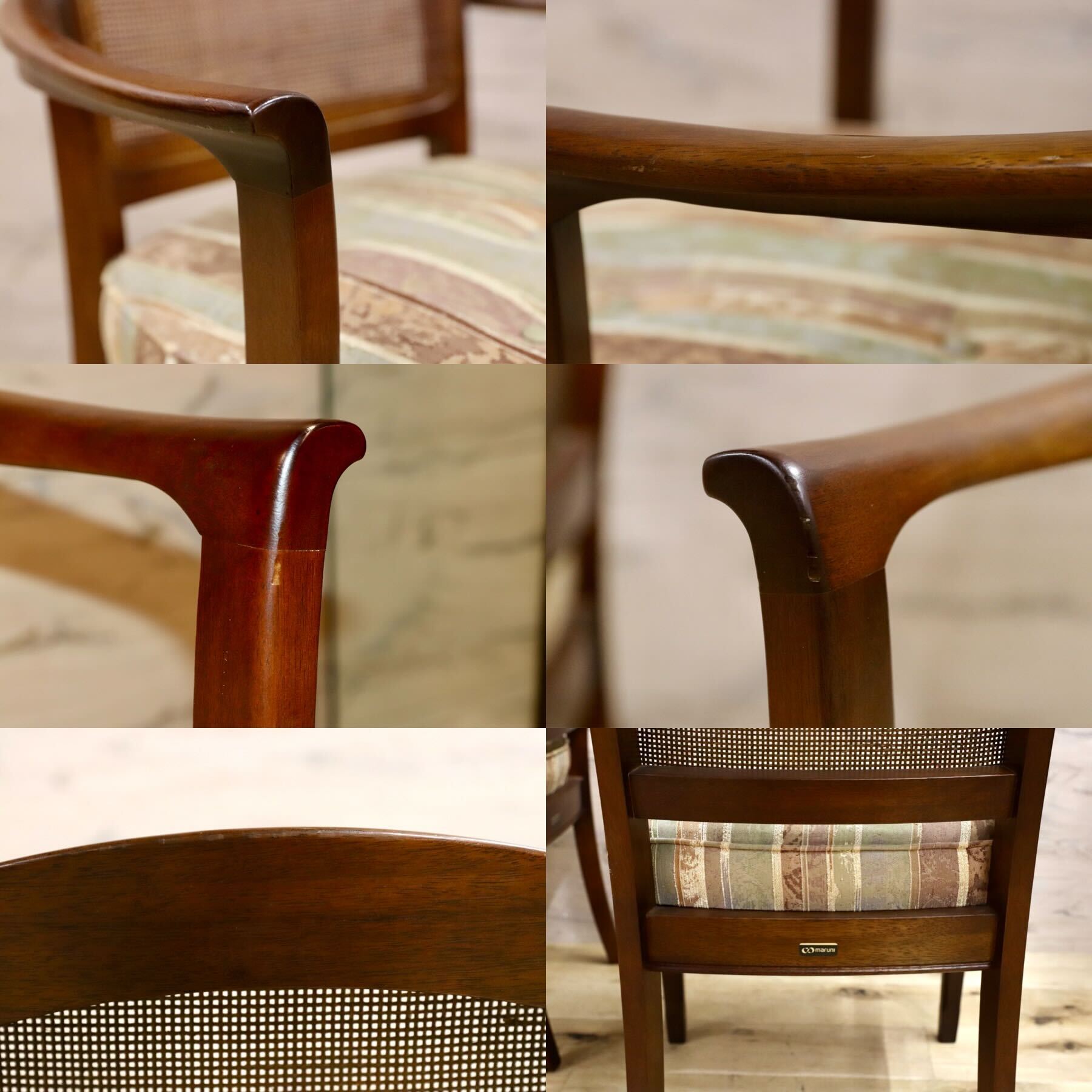 GMGN355○maruni / マルニ ダイニングチェア アームチェア 椅子