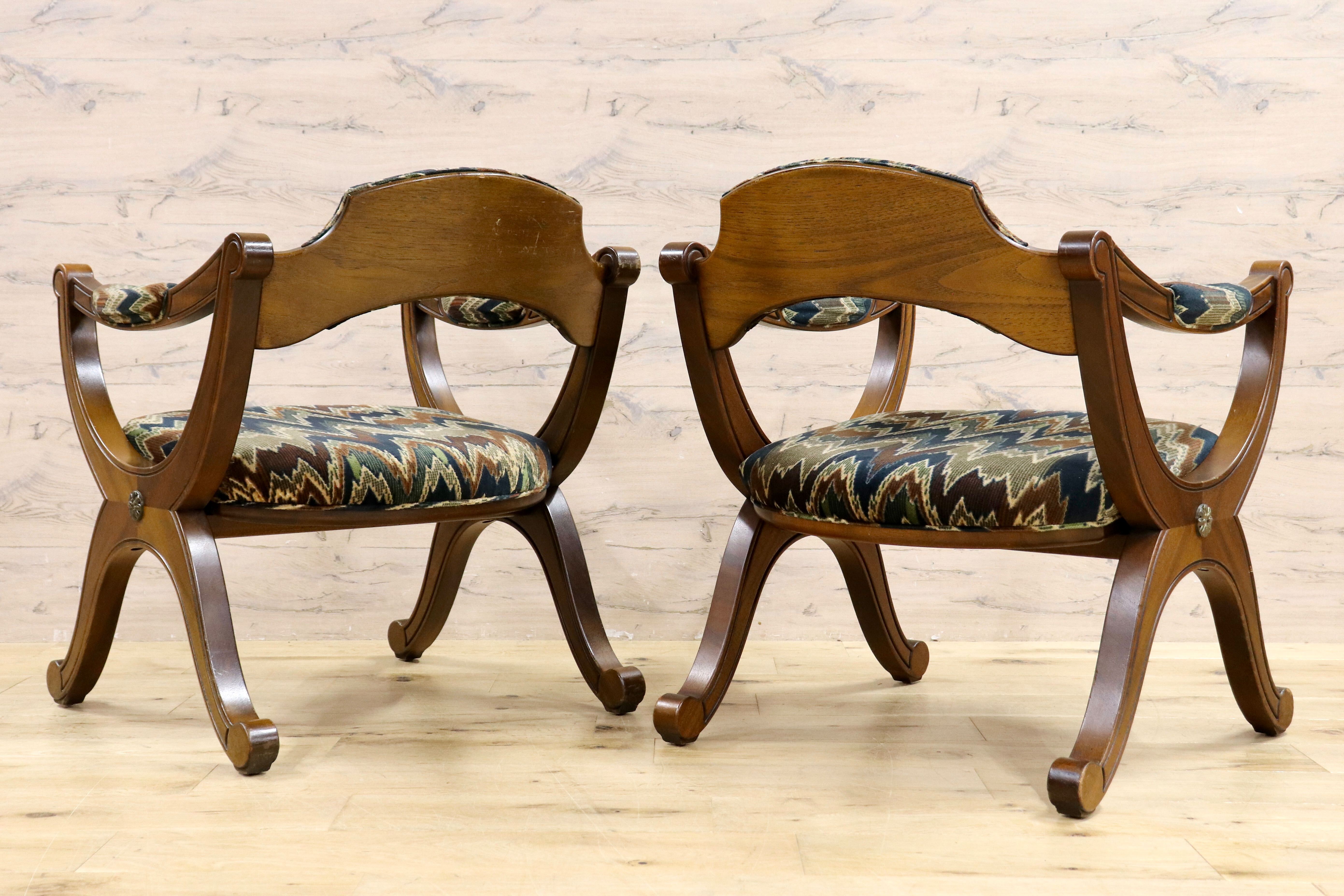 GMIK607B○DREXEL HERITAGE / ドレクセルヘリテイジ エスペラント ダイニングチェア アームチェア 椅子 2脚セット ヴィンテージ クラシック