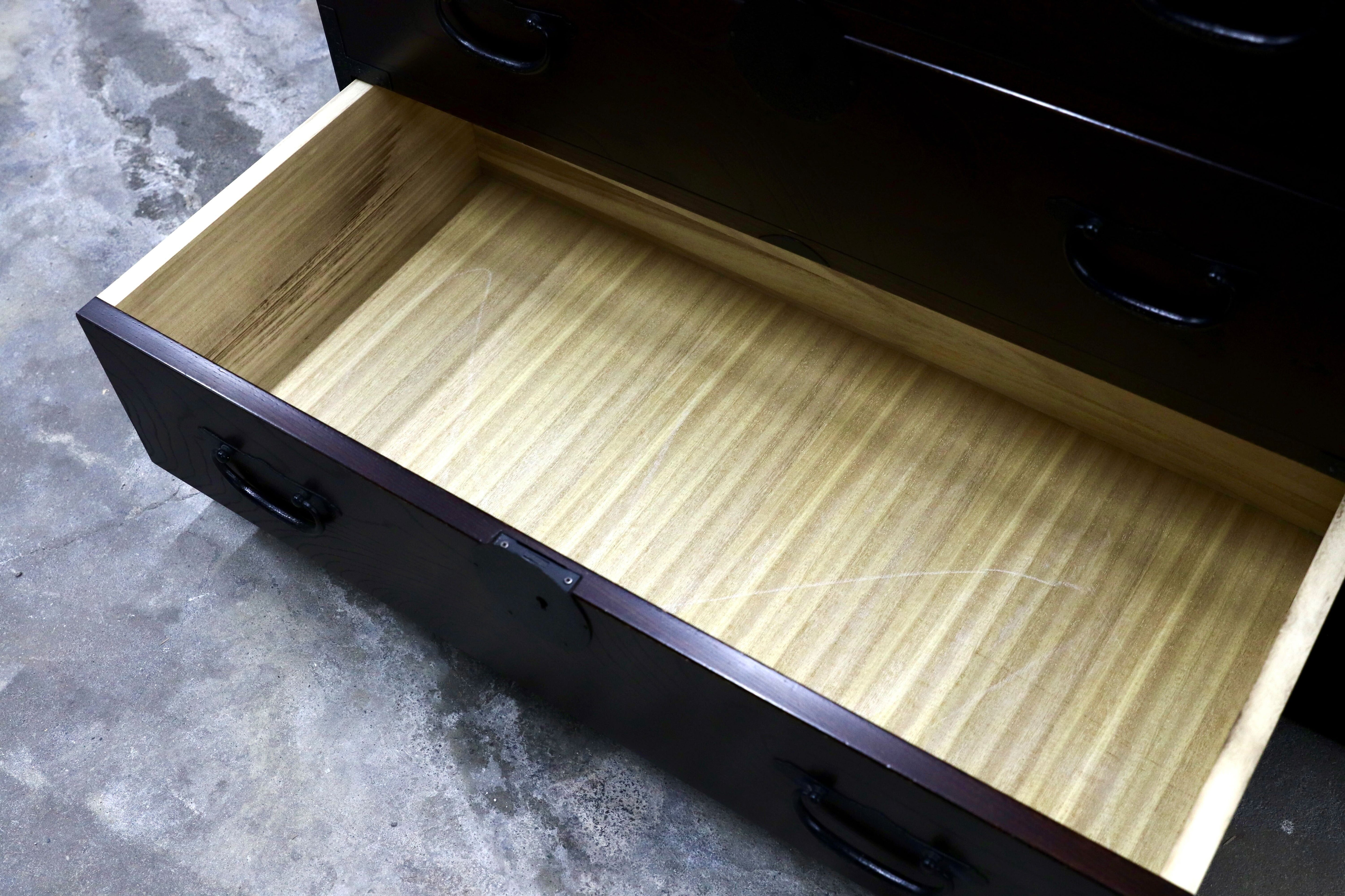 GMIK648A○青木産業 江戸 箪笥 タンス サイドボード リビングボード アンティーク 和家具 レトロ 古民家 家具