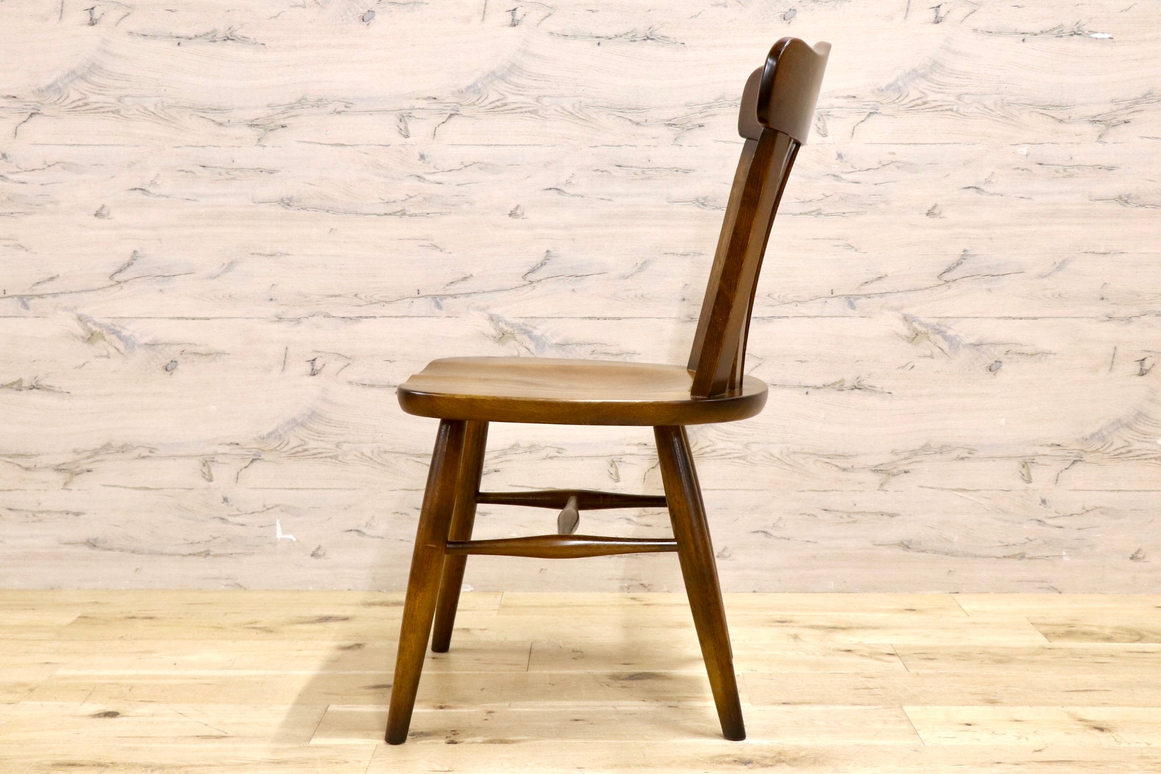 GMJS214D○karimoku / カリモク コロニアル ダイニングチェア アームレスチェア 椅子 ヴィンテージ レトロ カントリー 木製 国産家具