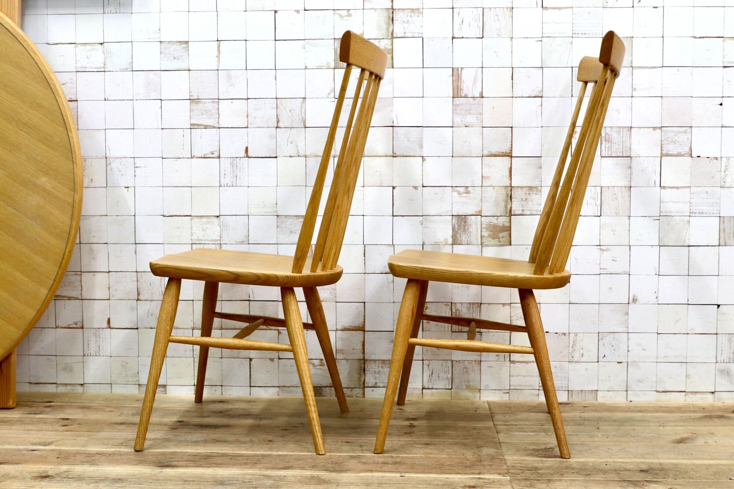 GMJK171A○KASHIWA / 柏木工 ODA11 ダイニングチェア 椅子 オーク材 国産家具 2脚セット 定価約10万