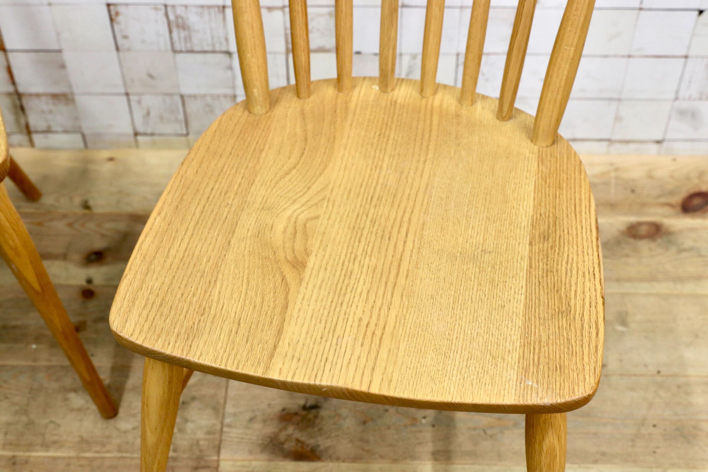 GMJK171B○KASHIWA / 柏木工 ODA11 ダイニングチェア 椅子 オーク材 国産家具 2脚セット 定価約10万