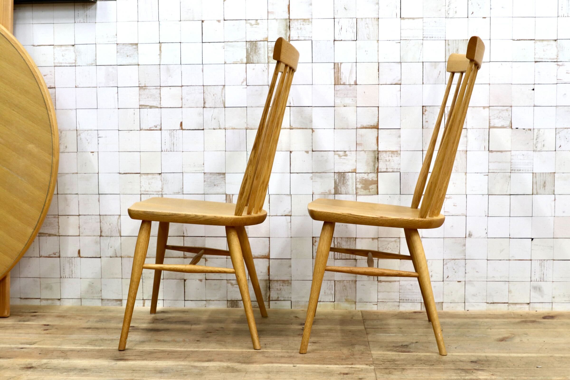GMJK171B○KASHIWA / 柏木工 ODA11 ダイニングチェア 椅子 オーク材 国産家具 2脚セット 定価約10万