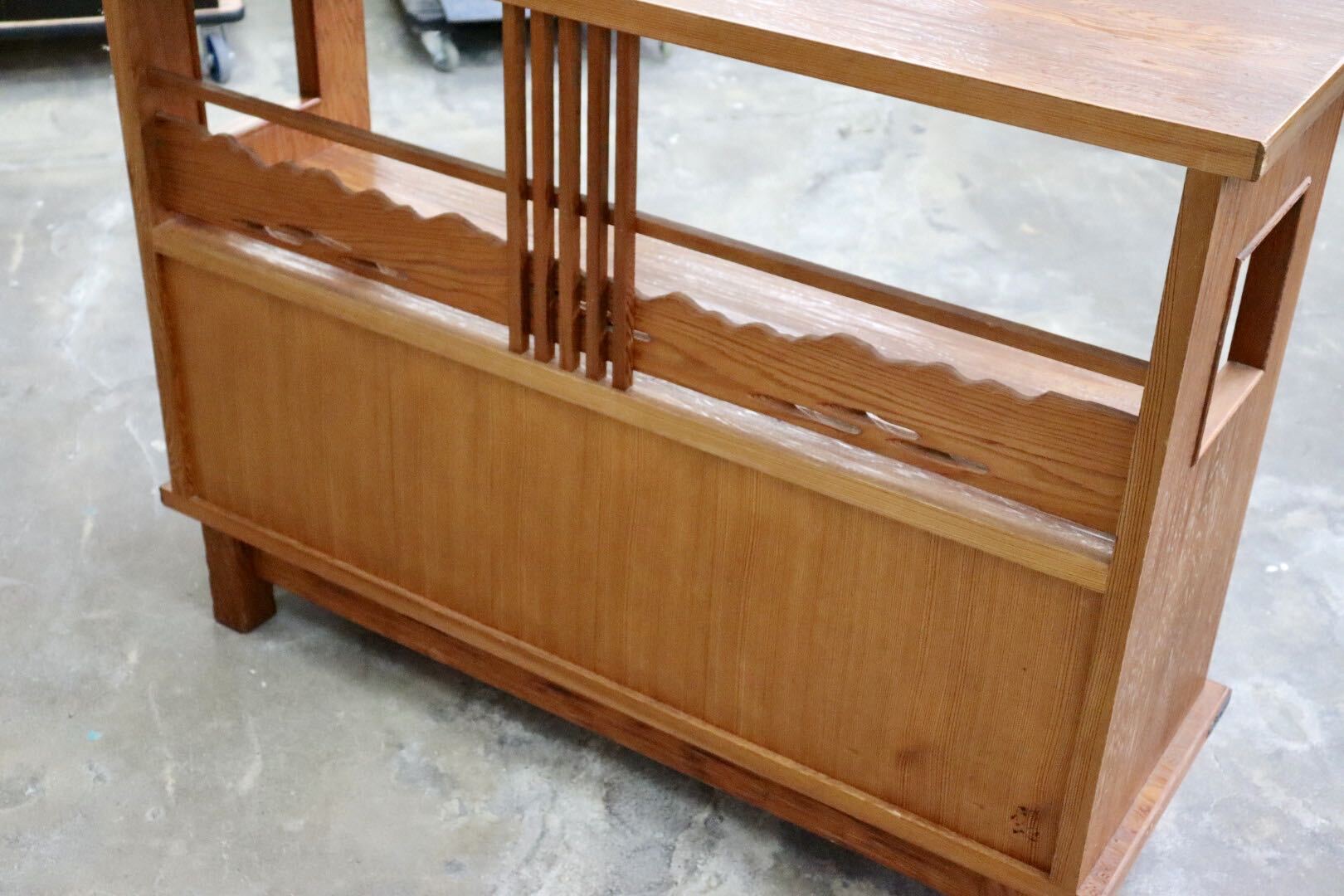 GMJK185○世界遺産屋久杉 茶棚 茶箪笥 飾り棚 サイドボード リビングボード 座敷 和室 和モダン 古民家 昭和レトロ
