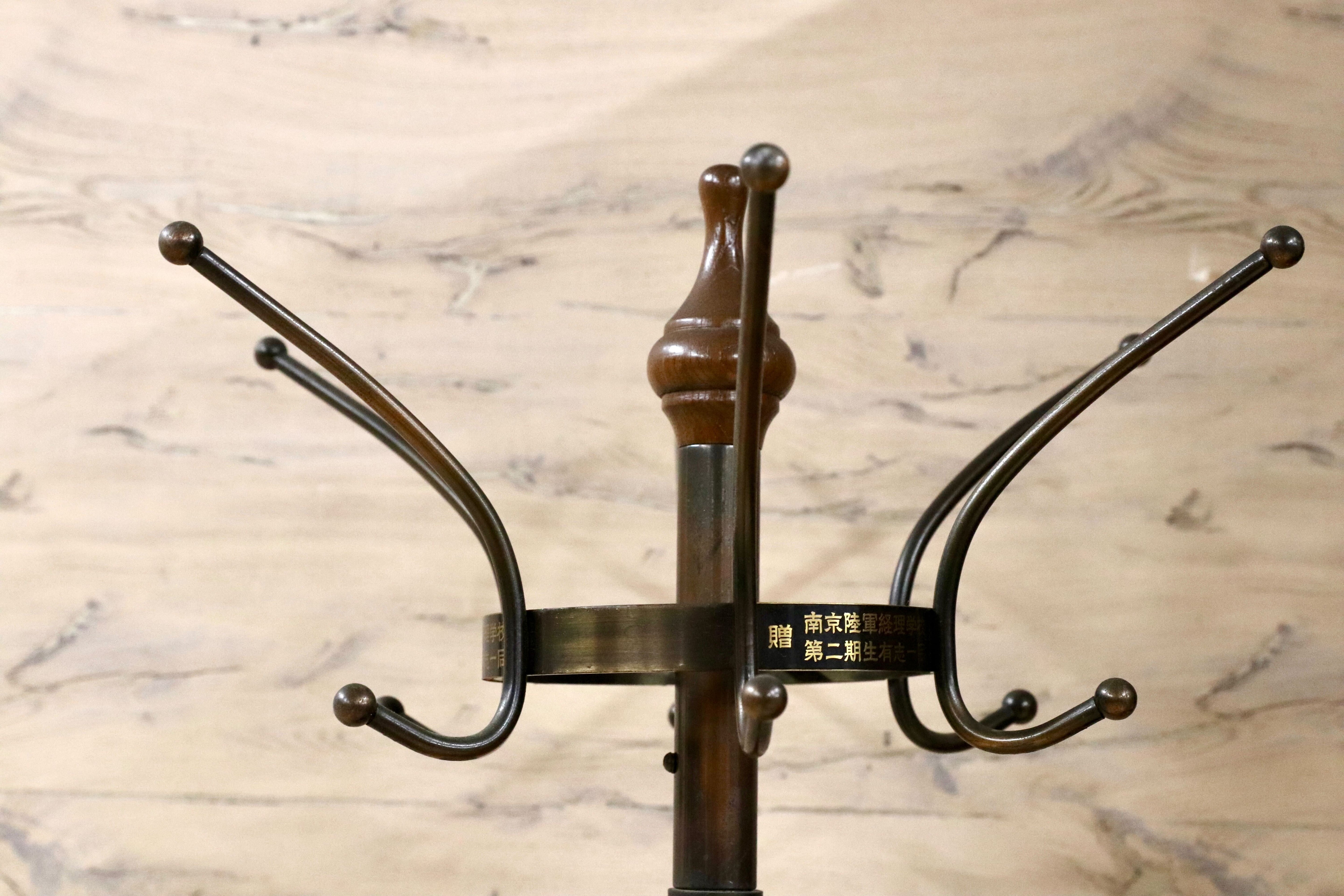 GMIS490○オールドマルニ / maruni 孔雀マルニ ポールラック ポールハンガー 年代物 ヴィンテージ アンティーク インテリア オブジェ