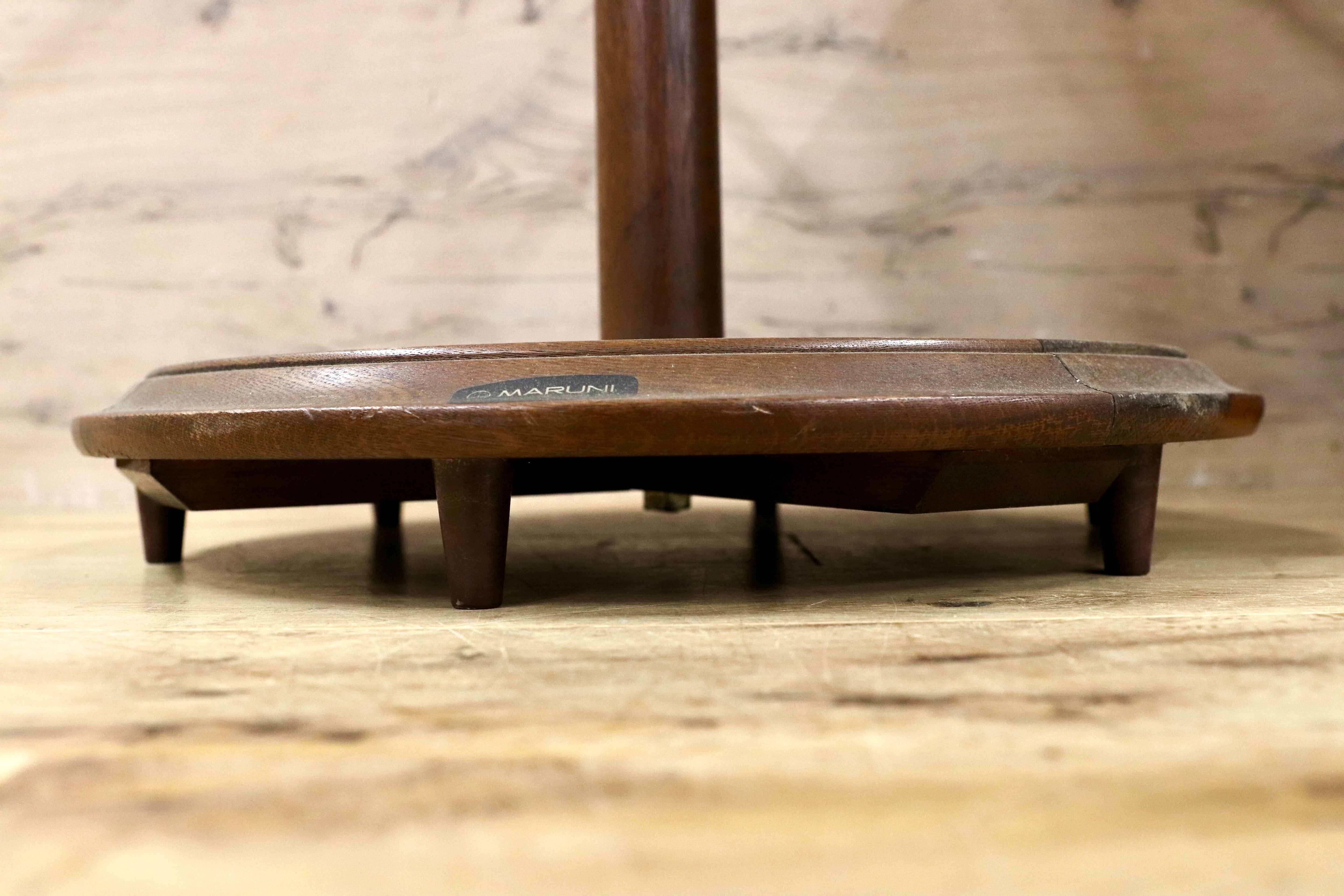 GMIS490○オールドマルニ / maruni 孔雀マルニ ポールラック ポールハンガー 年代物 ヴィンテージ アンティーク インテリア オブジェ