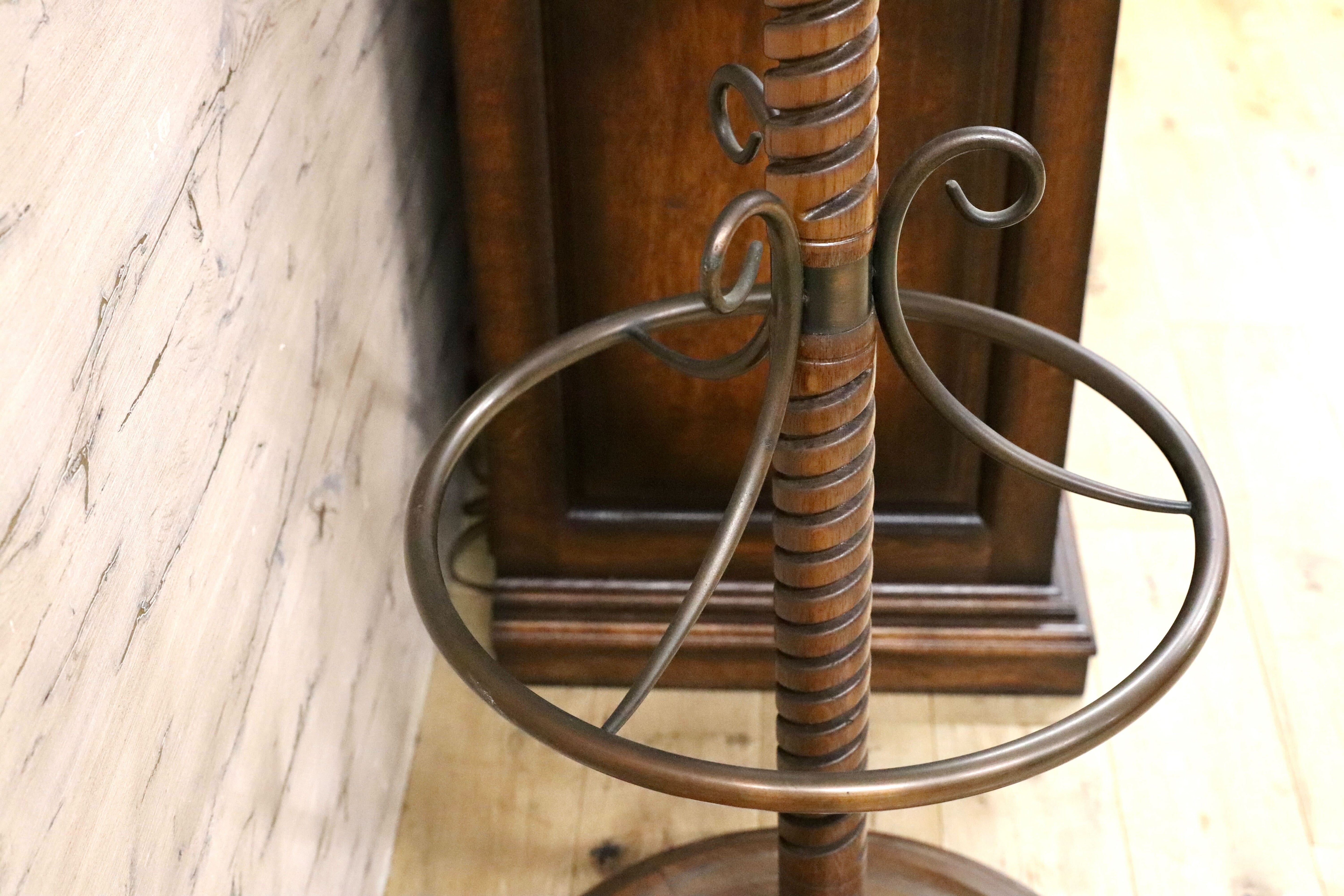 GMIS490○オールドマルニ / maruni 孔雀マルニ ポールラック ポールハンガー 年代物 ヴィンテージ アンティーク インテリア オブジェ