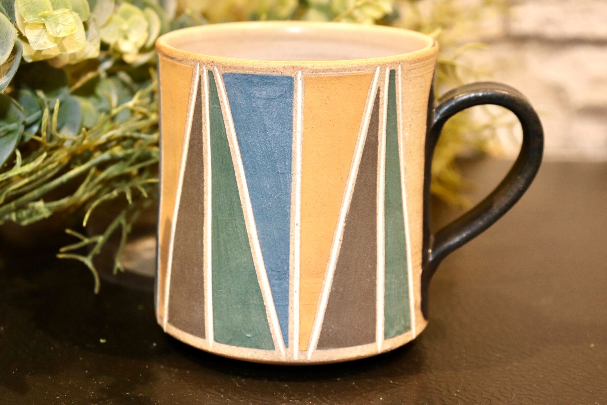 GMIO316-E◯市野悟窯 丹波焼 マグカップ 陶器 市野哲次 コーヒーカップ 伝統工芸 丹波篠山 未使用