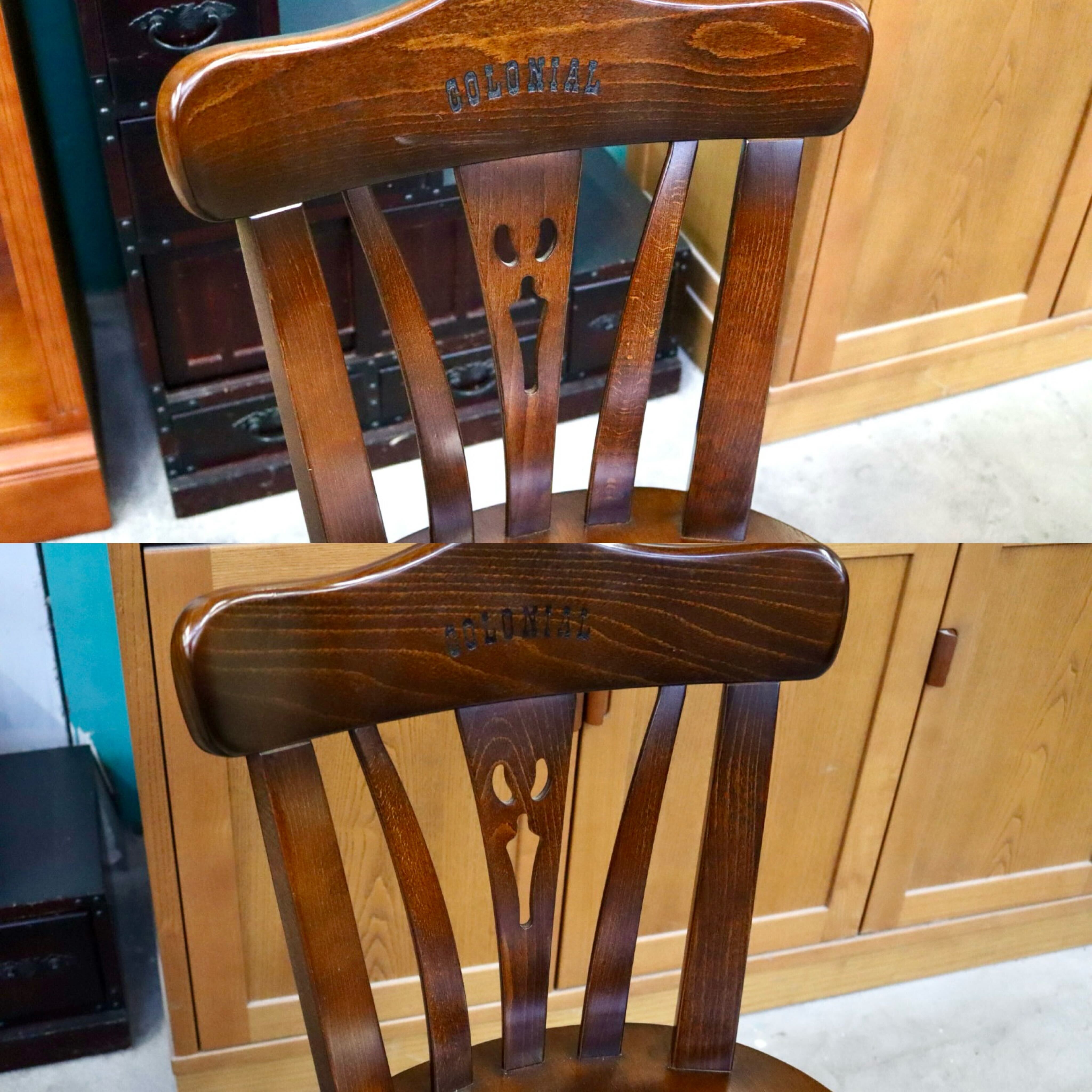 GMIS382B○karimoku / カリモク コロニアル ダイニングチェア アームレスチェア 椅子 2脚セット 木製 無垢材 国産家具 クラシック