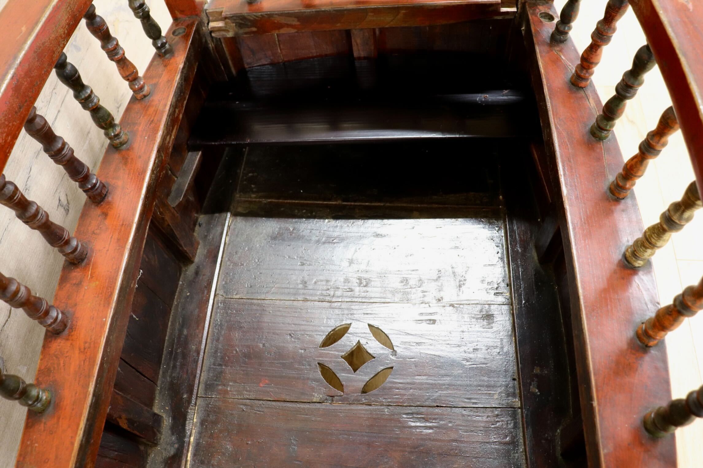 GMIH149◯中国美術 唐木家具 ゆりかご ベビーベッド アンティーク ヴィンテージ 飾り台 収納家具 店舗什器 木製 アジアン家具