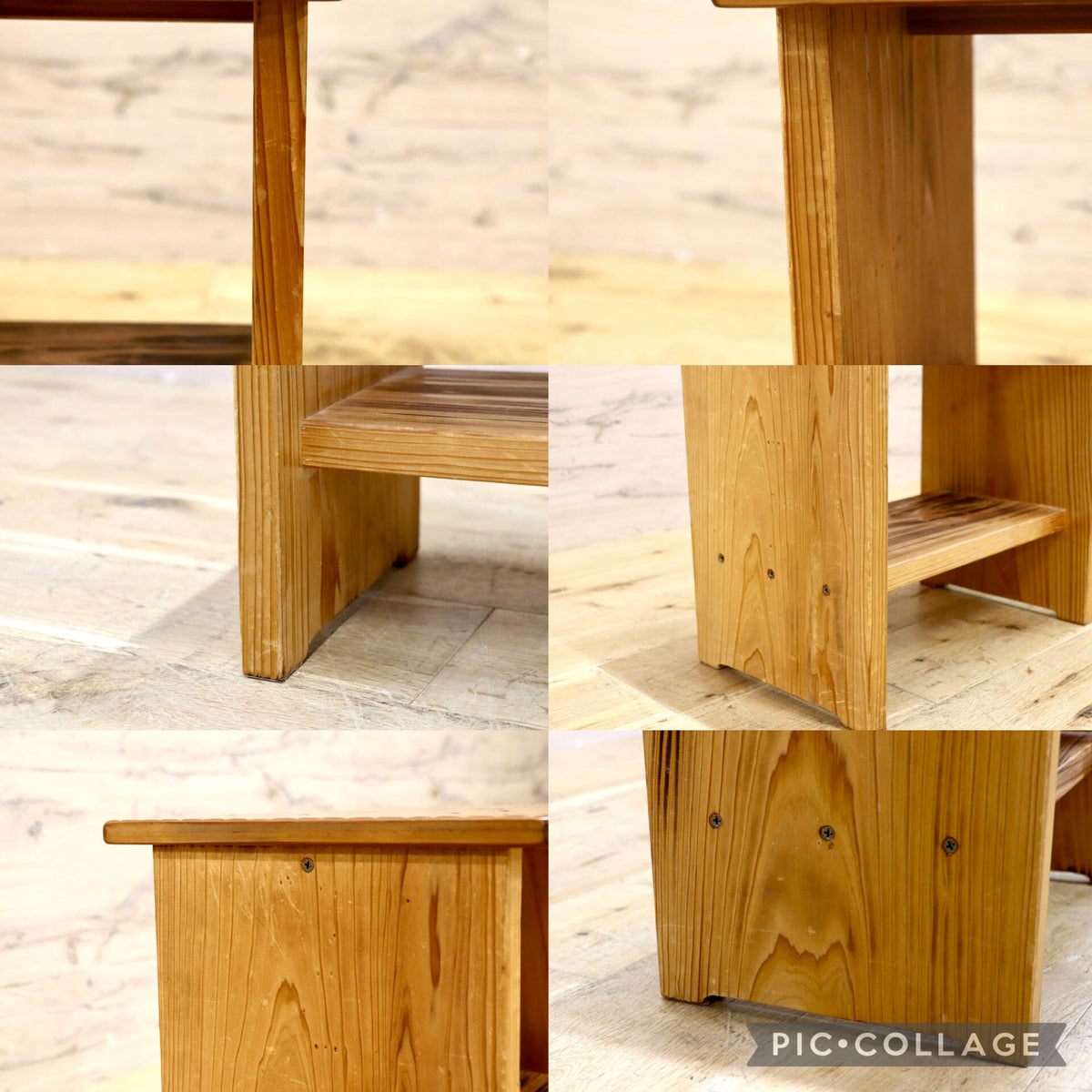 GMJK463A◯梅里竹芸 Umezato Bamboo Craft 竹家具 スツール 花台 ディスプレイラック 工芸品 バンブー 宮崎 高級 健康椅子