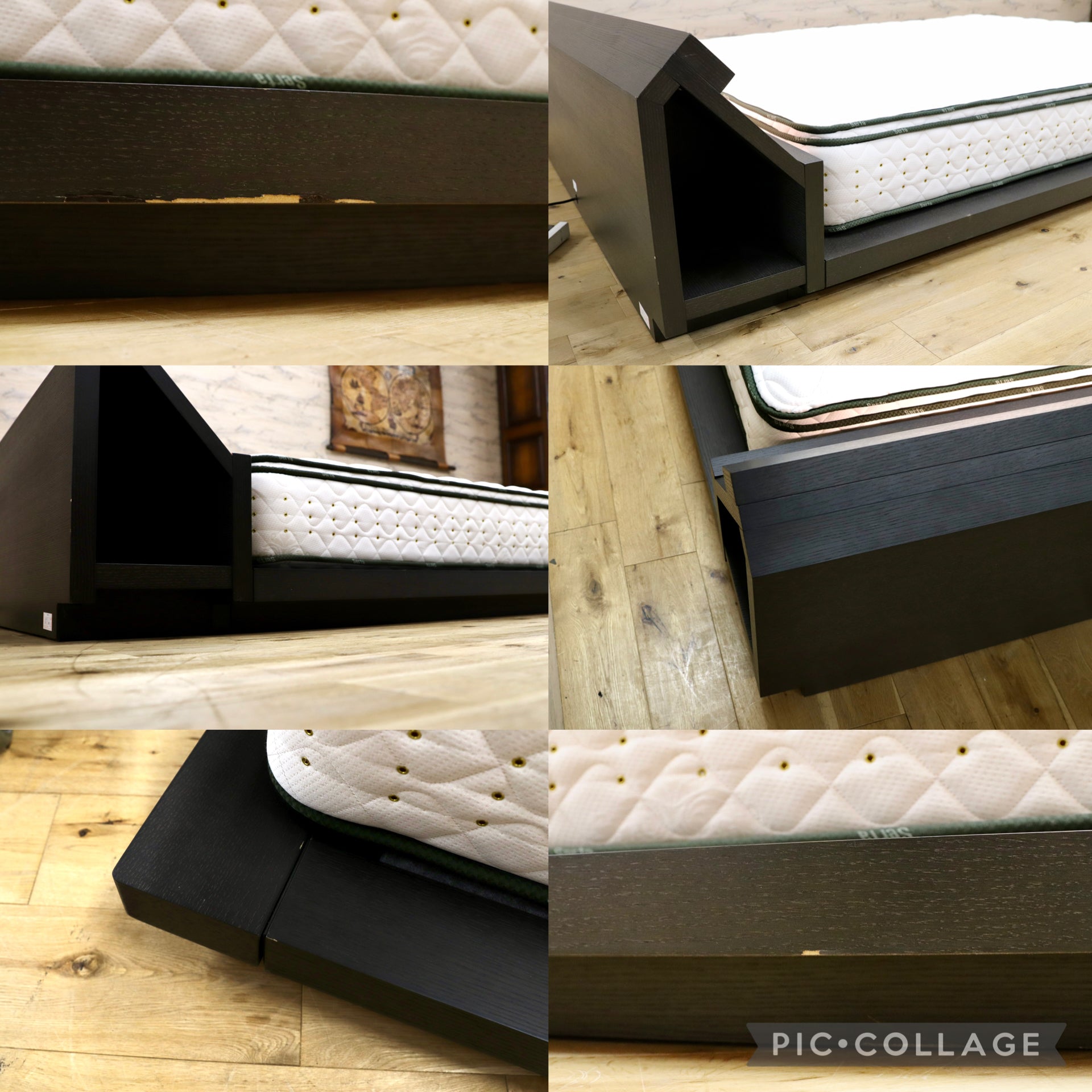 GMIK106○dreambed / ドリームベッド × Serta / サータ クイーンベッド マットレスセット LED照明付き 約47万 モデルルーム展示品