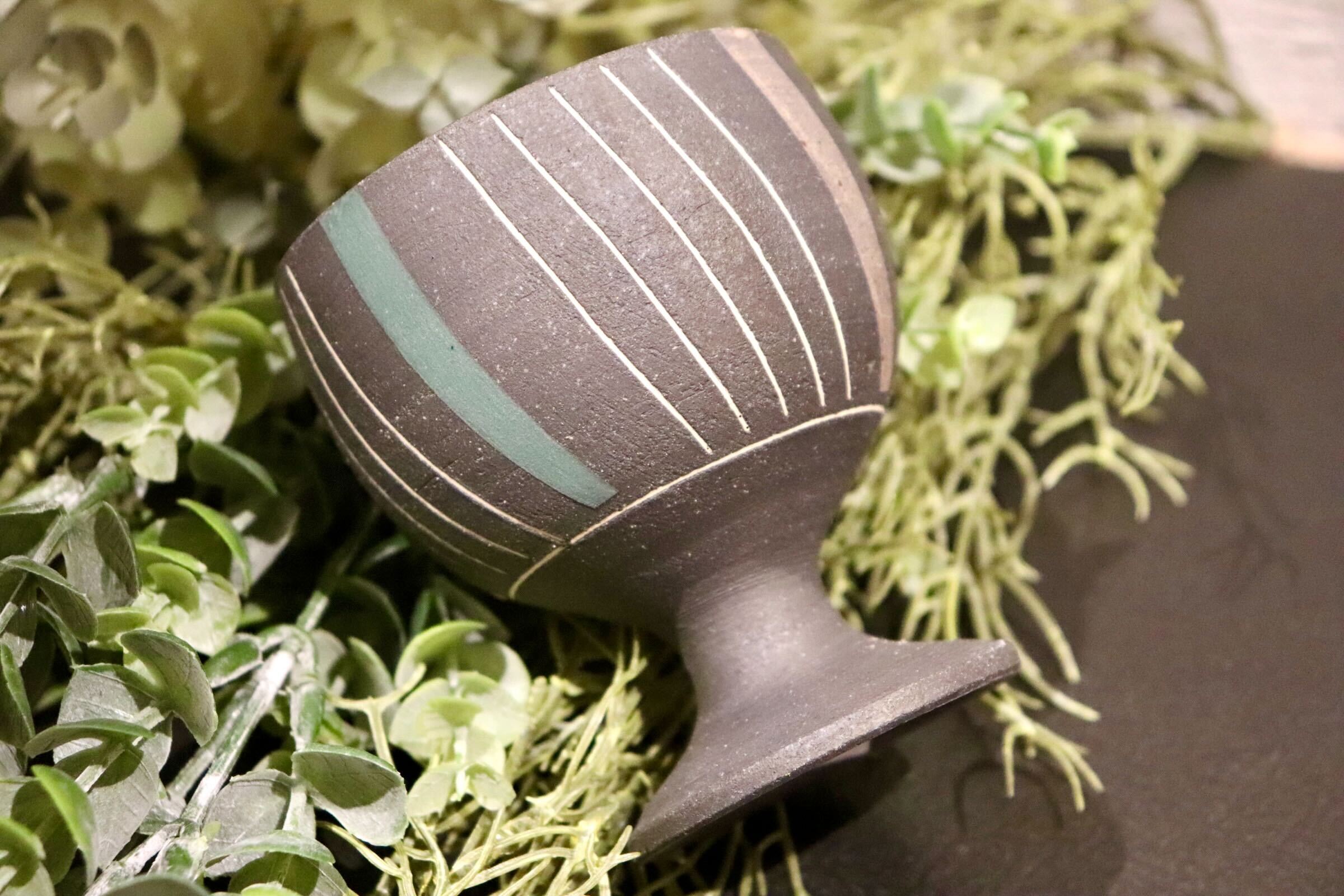 GMIO216-A◯市野悟窯 丹波焼 ワインカップ 陶器 酒器 市野哲次 伝統工芸 丹波篠山 未使用