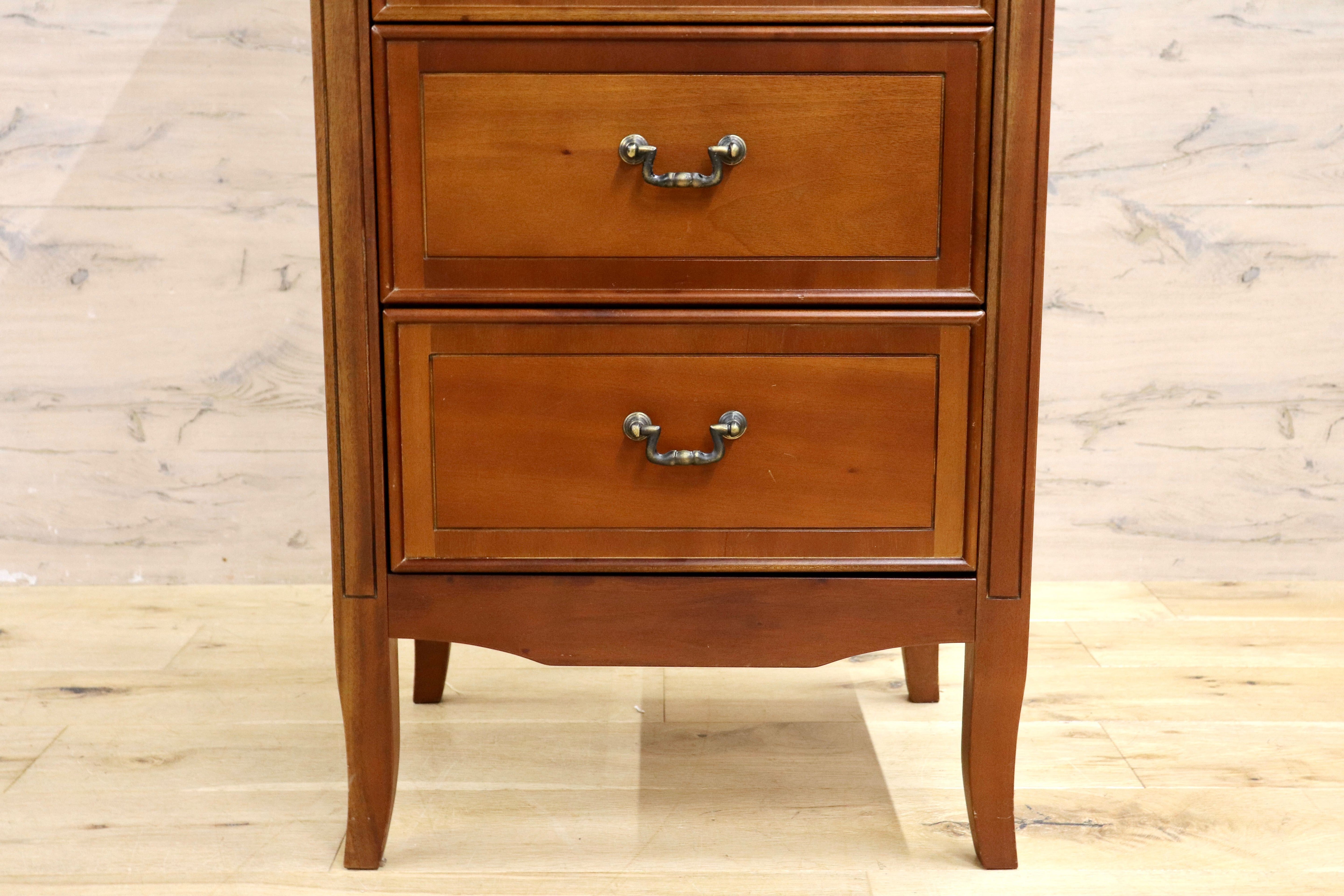 GMIH297○曙工芸 サポーレ 5段チェスト 2315 サイドチェスト 引き出し 収納 チェスト アンティーク調 クラシック インテリア