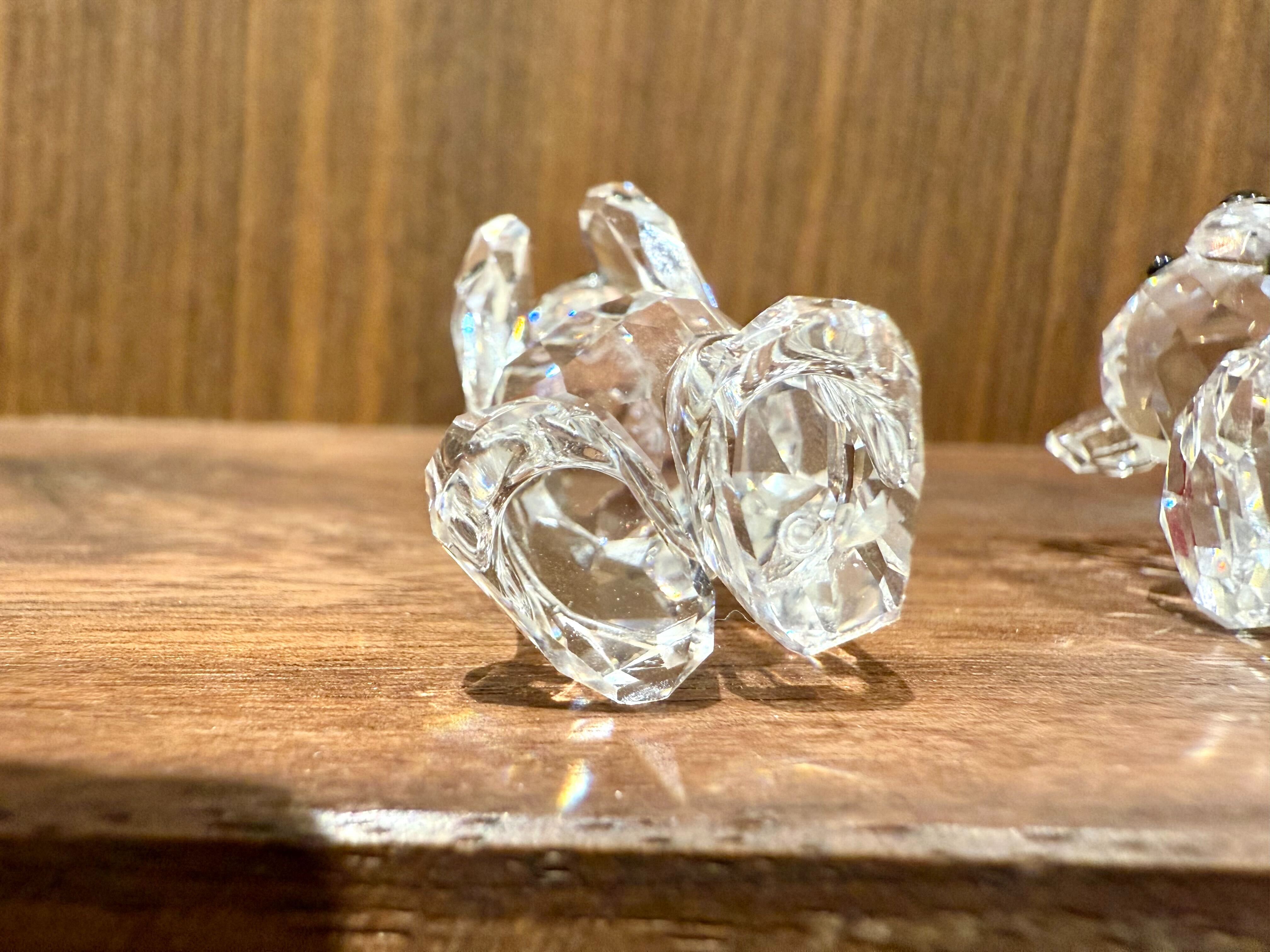 GMIO57◯SWAROVSKI / スワロフスキー krisベア A Lovely Surprise 素敵なサプライズ カップル 置物 クリスタル