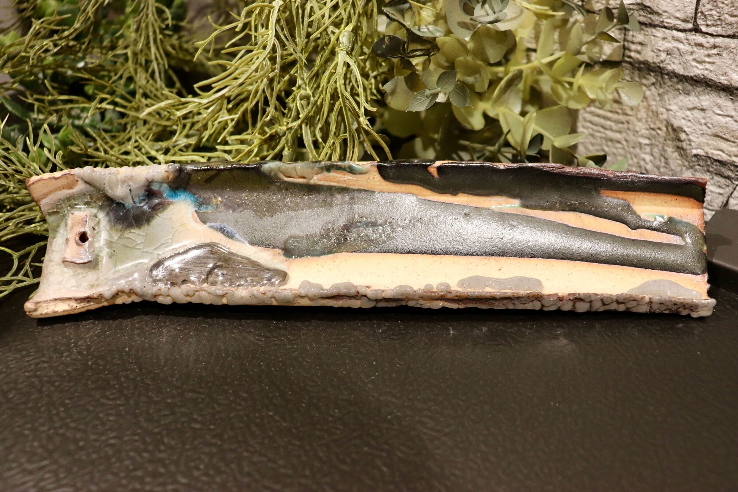 GMIO222M◯丹文窯 丹波焼 インセンスホルダー インテリア 置物 伝統工芸 丹波篠山 未使用