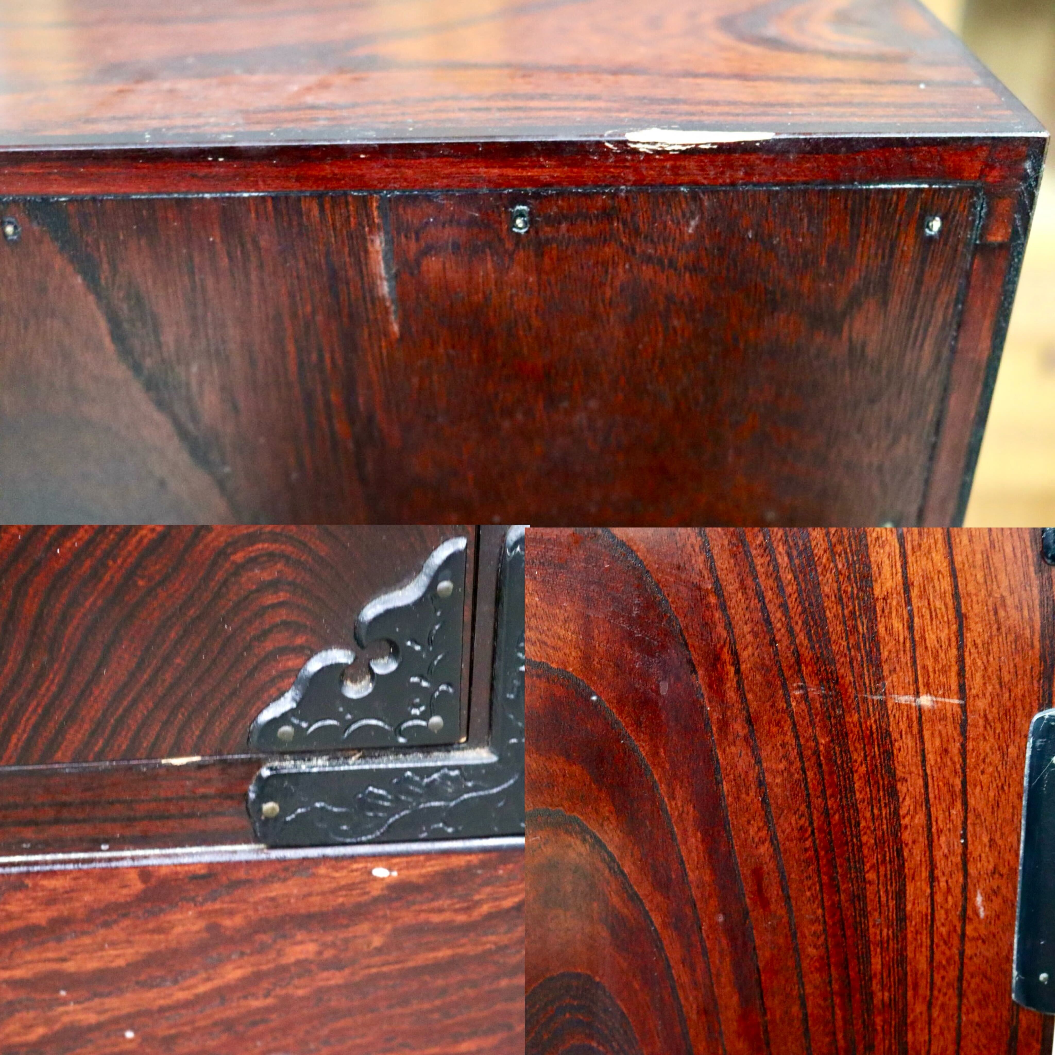 GMIS379B○岩谷堂箪笥 七段チェスト 整理箪笥 リビングボード 引き出し 民藝 伝統工芸 和家具 和モダン レトロ アンティーク