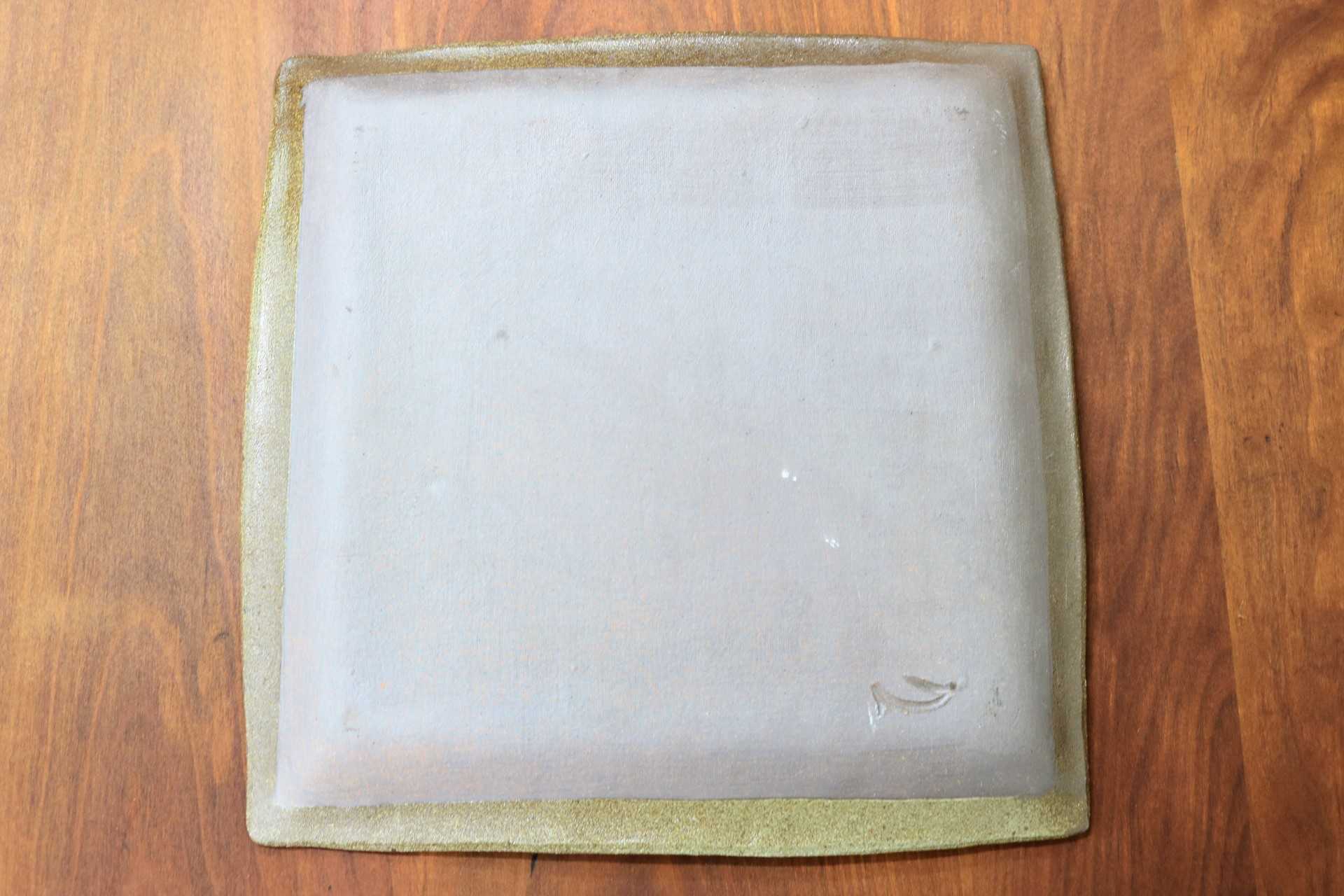 GMJO93B◯市野悟窯 市野哲次 丹波焼 角皿 陶器 現代陶芸 丹波篠山 作家物