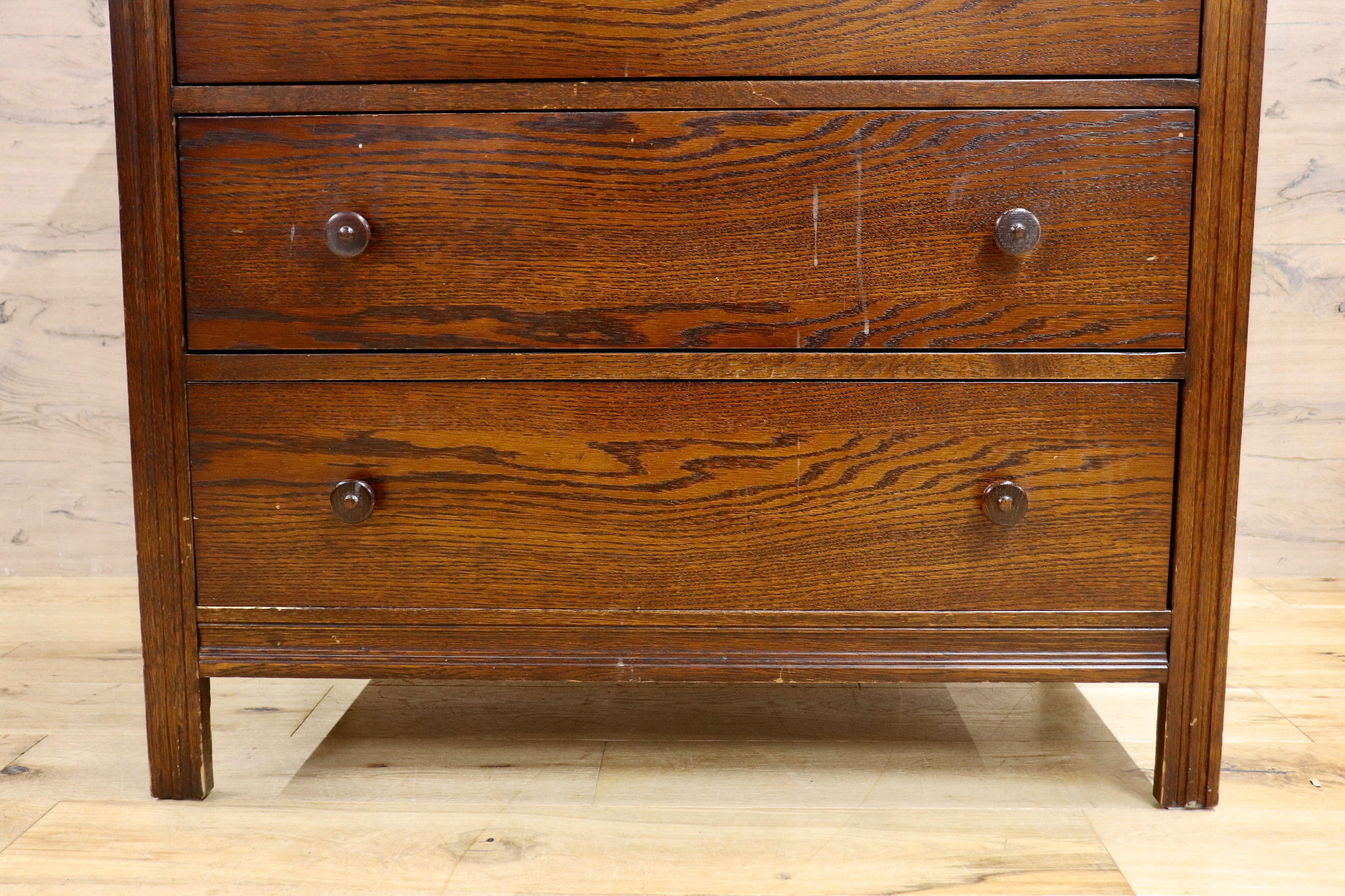 GMIH310○西洋 ヴィンテージ 4段チェスト ルーマニア製 チェスト 引き出し 収納 アンティーク調 カントリー 英国スタイル 木製家具