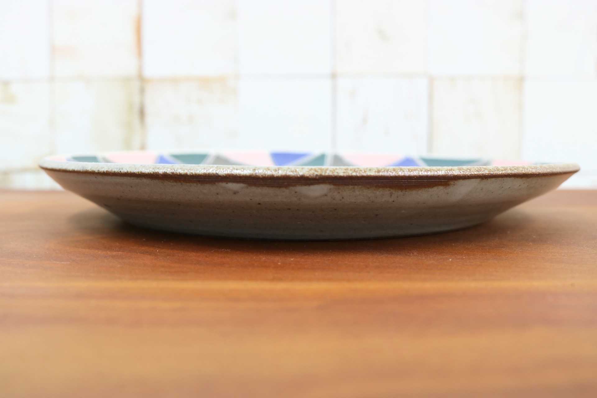 GMJO99A◯市野悟窯 市野哲次 丹波焼 リム皿 陶器 現代陶芸 丹波篠山 作家物