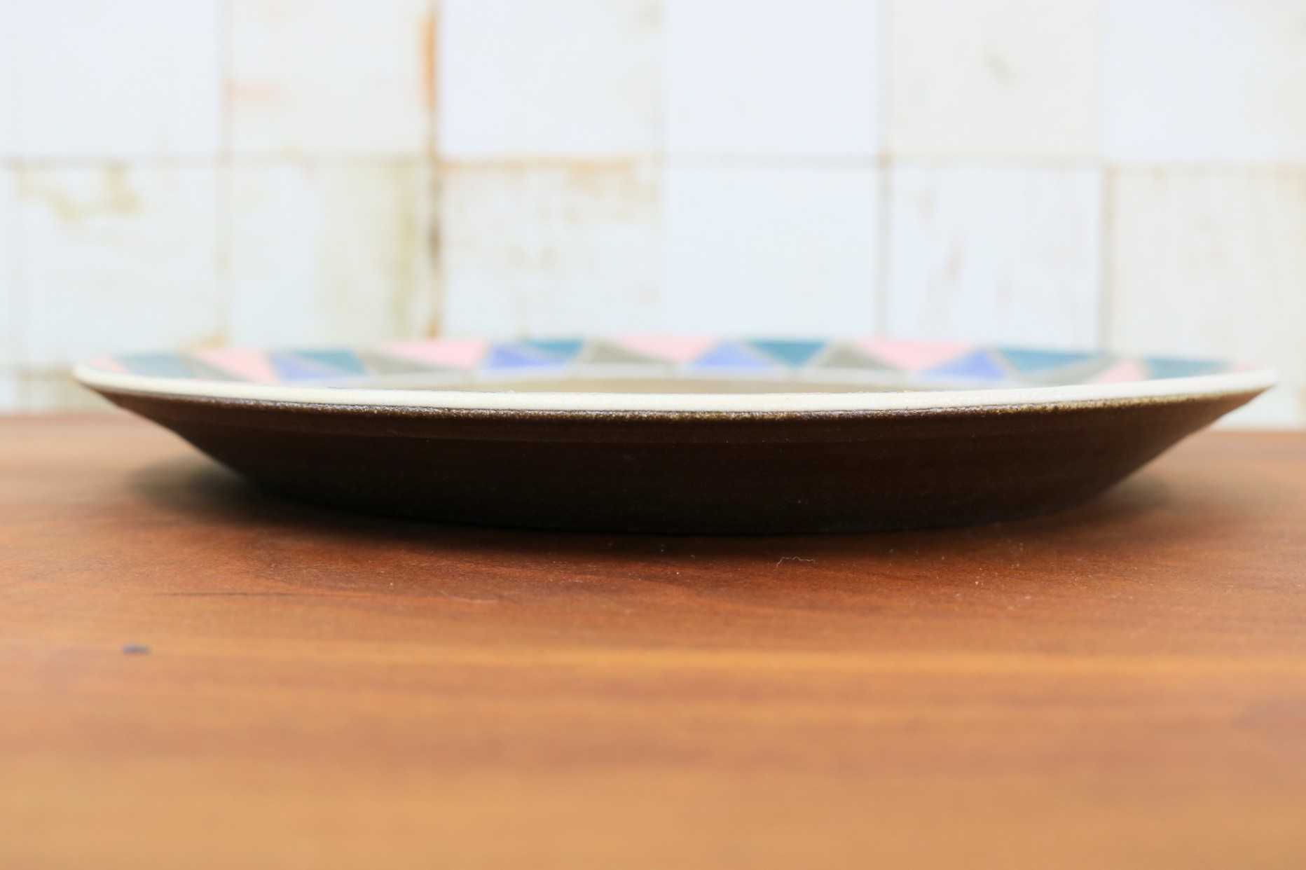GMJO99C◯市野悟窯 市野哲次 丹波焼 リム皿 陶器 現代陶芸 丹波篠山 作家物