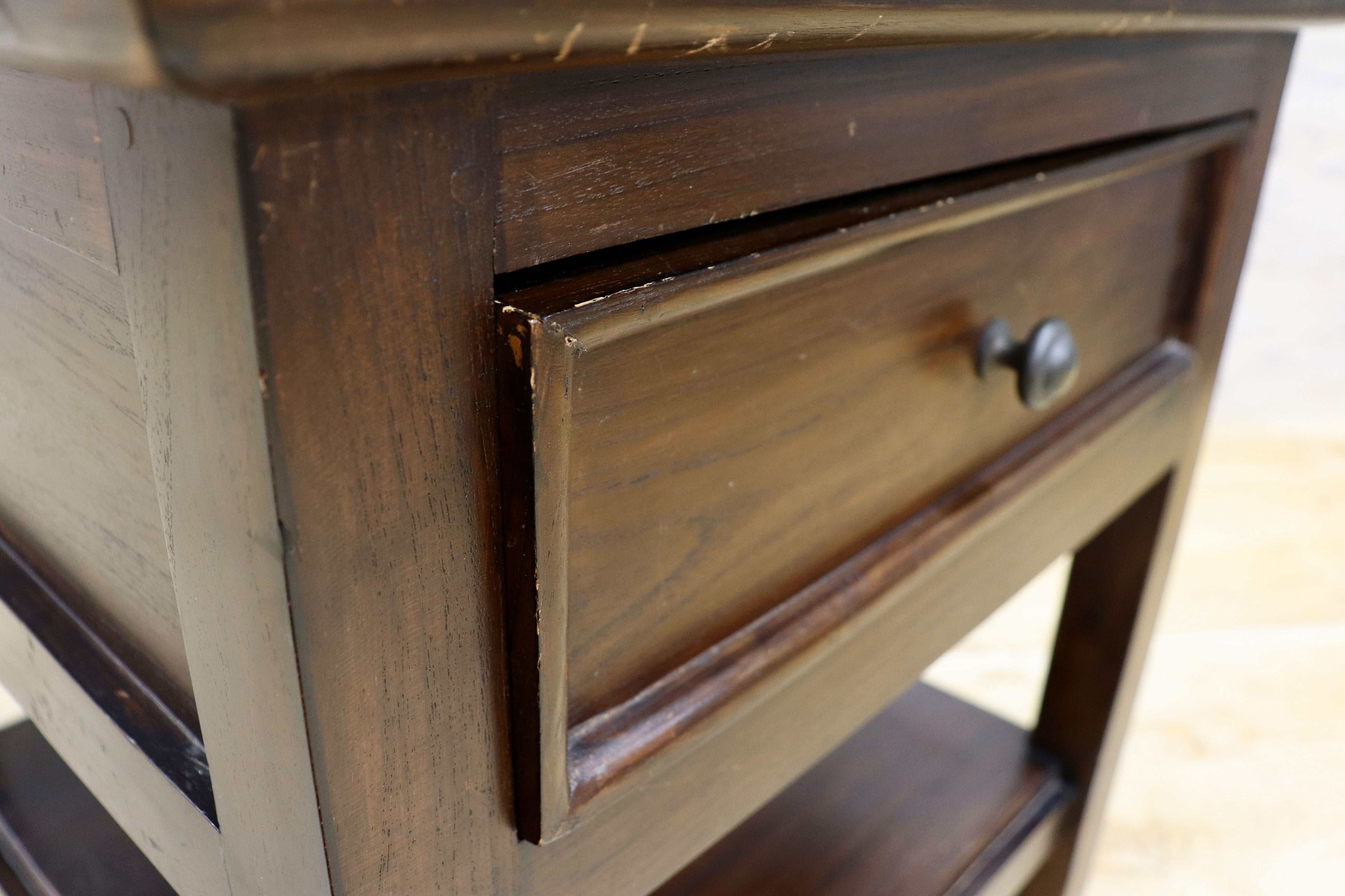 GMIK560D○ヨーロピアン アンティーク ヴィンテージ サイドテーブル コンソール チェスト キャビネット ナイトテーブル 木製 電話台 花台