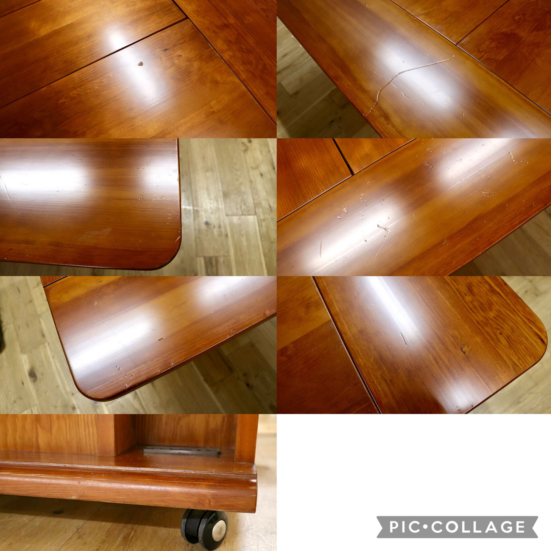 GMIK225○東海家具 / TOKAI CANADIAN ロッキー 囲炉裏ダイニングテーブル キャスター 収納 ヴィンテージ カントリー 定価約20万円
