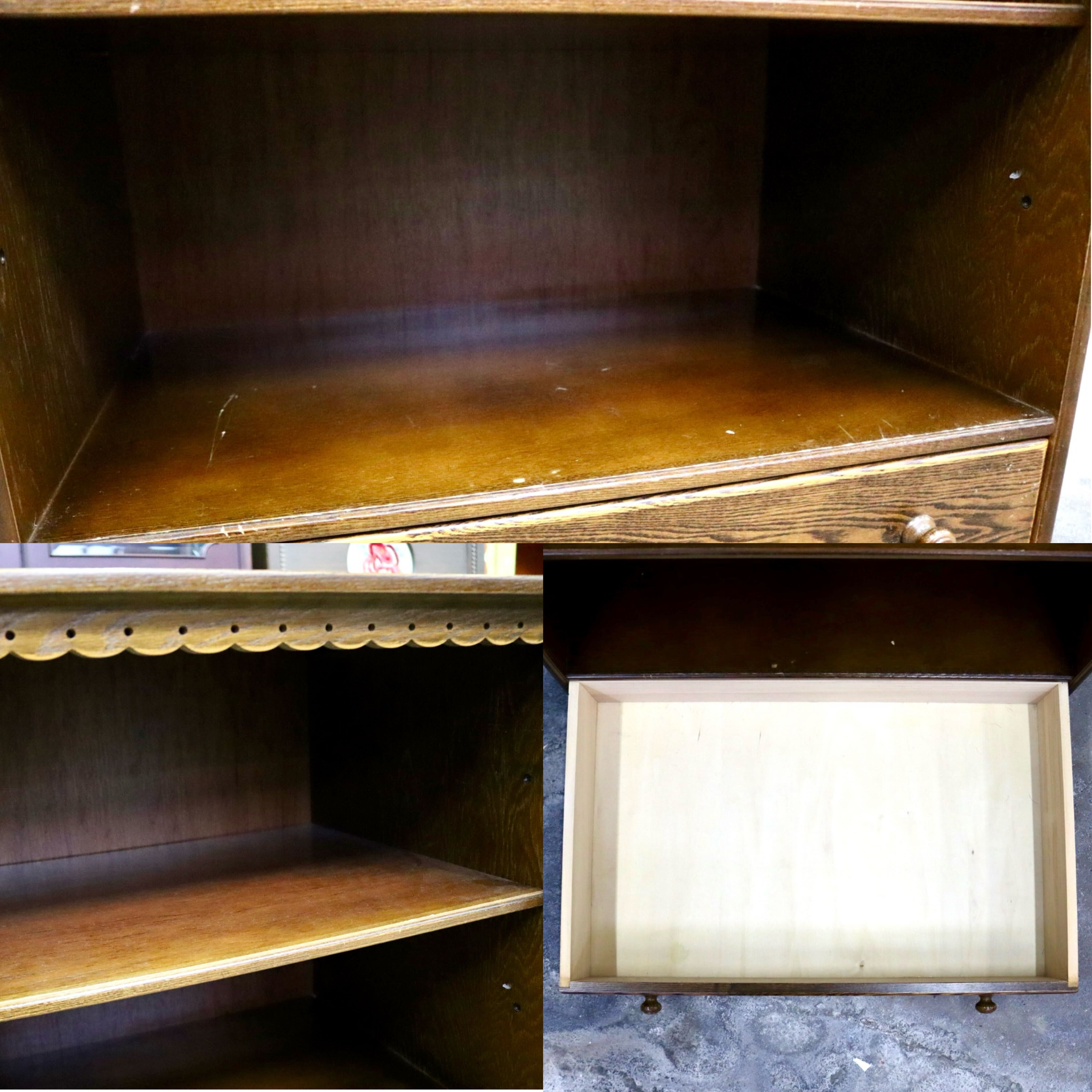 GMIS386○パリの雑貨屋 インテルナ南条 チェスト 棚 サイドボード ブックシェルフ 本棚 飾り棚 引き出し ヨーロッパ レトロ ヴィンテージ