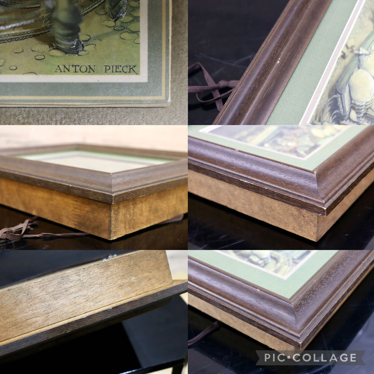 GMJO141U◯Anton Pieck / アントン・ピック ヨーロッパの古い街並みシリーズ Brood-Bakkerij シャドーボックス 西洋 アンティーク