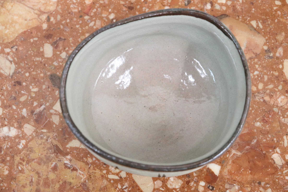 GMJK371BJ〇紀州焼 葵窯 二代 寒川栖豊 苗茶碗 茶碗 茶道具 茶器 抹茶碗 陶器