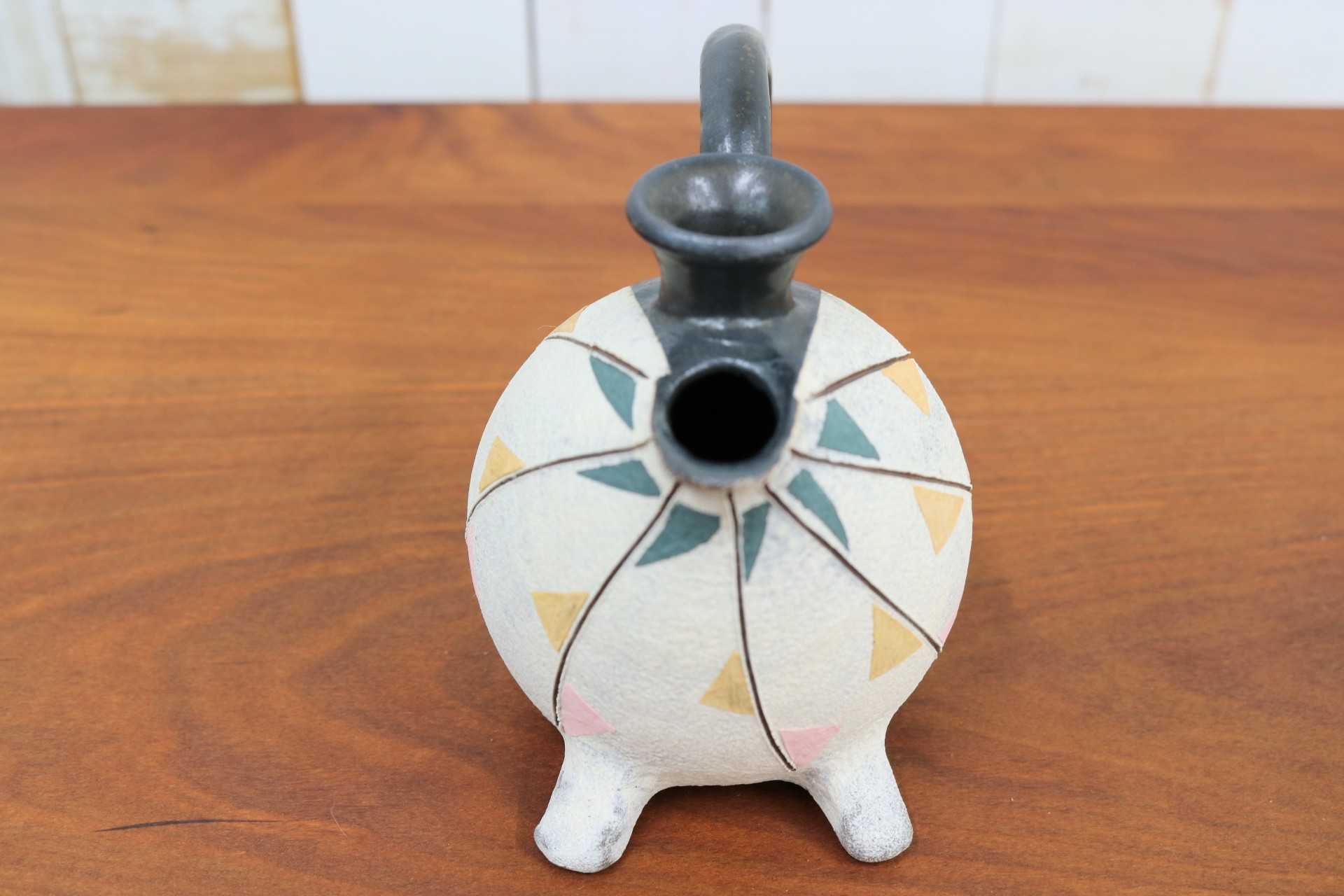 GMJO91B◯市野悟窯 市野哲次 丹波焼 酒器 足付き 陶器 現代陶芸 丹波篠山 作家物