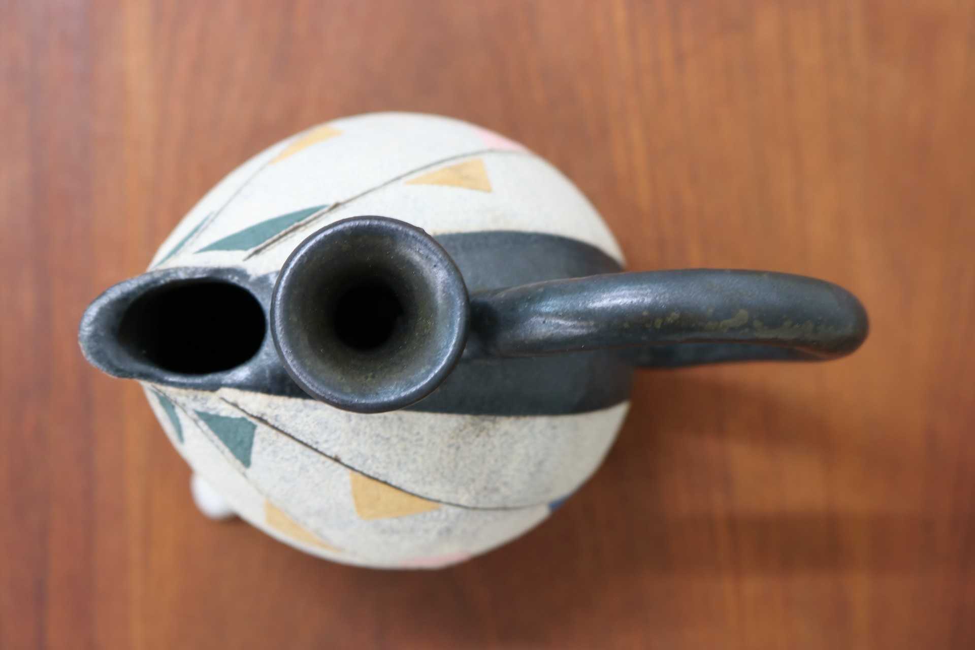 GMJO91B◯市野悟窯 市野哲次 丹波焼 酒器 足付き 陶器 現代陶芸 丹波篠山 作家物