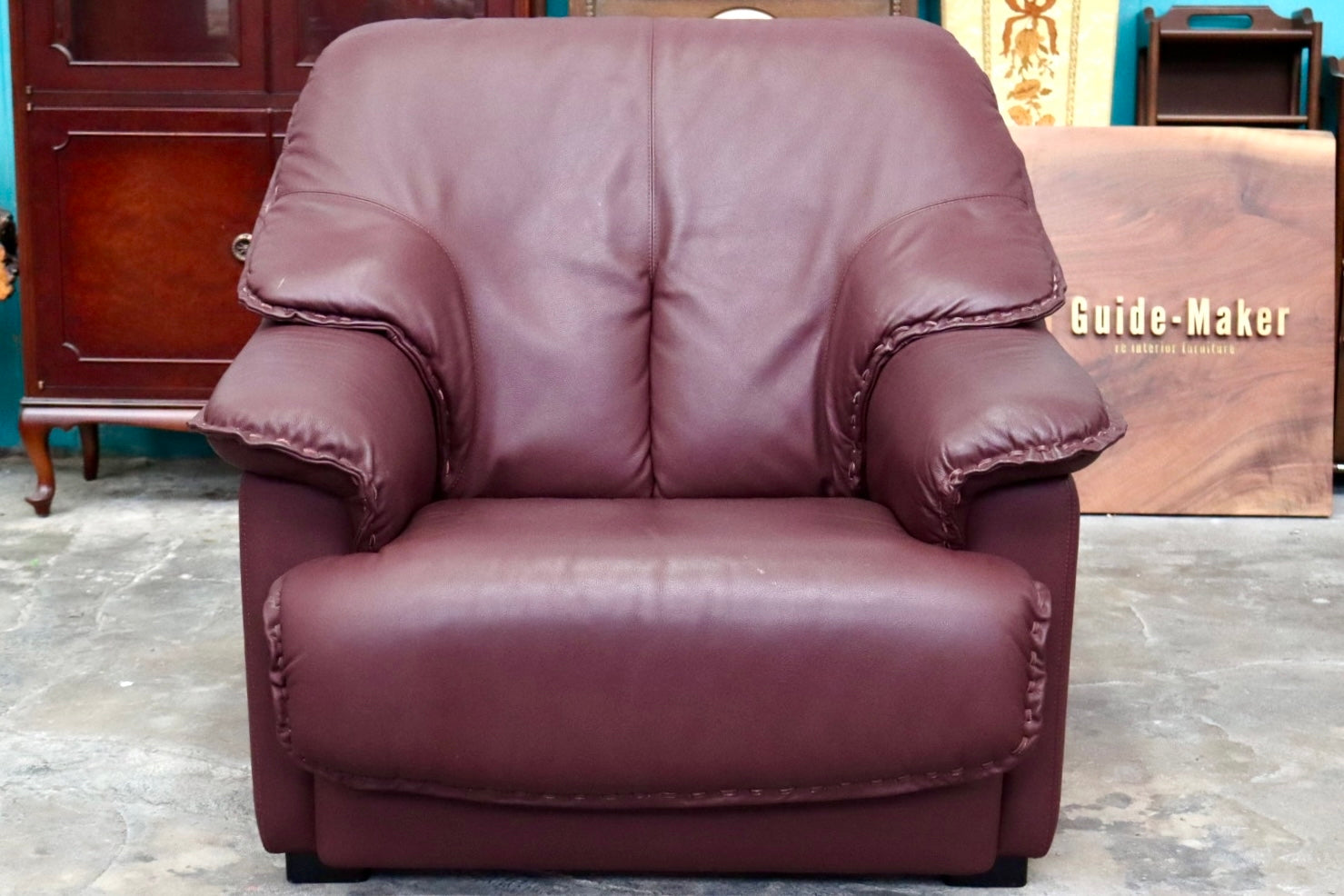 GMJS146B○冨士ファニチア / FUJI FURNITURE 1人掛けソファ シングルソファ 椅子 国産家具 ヴィンテージ