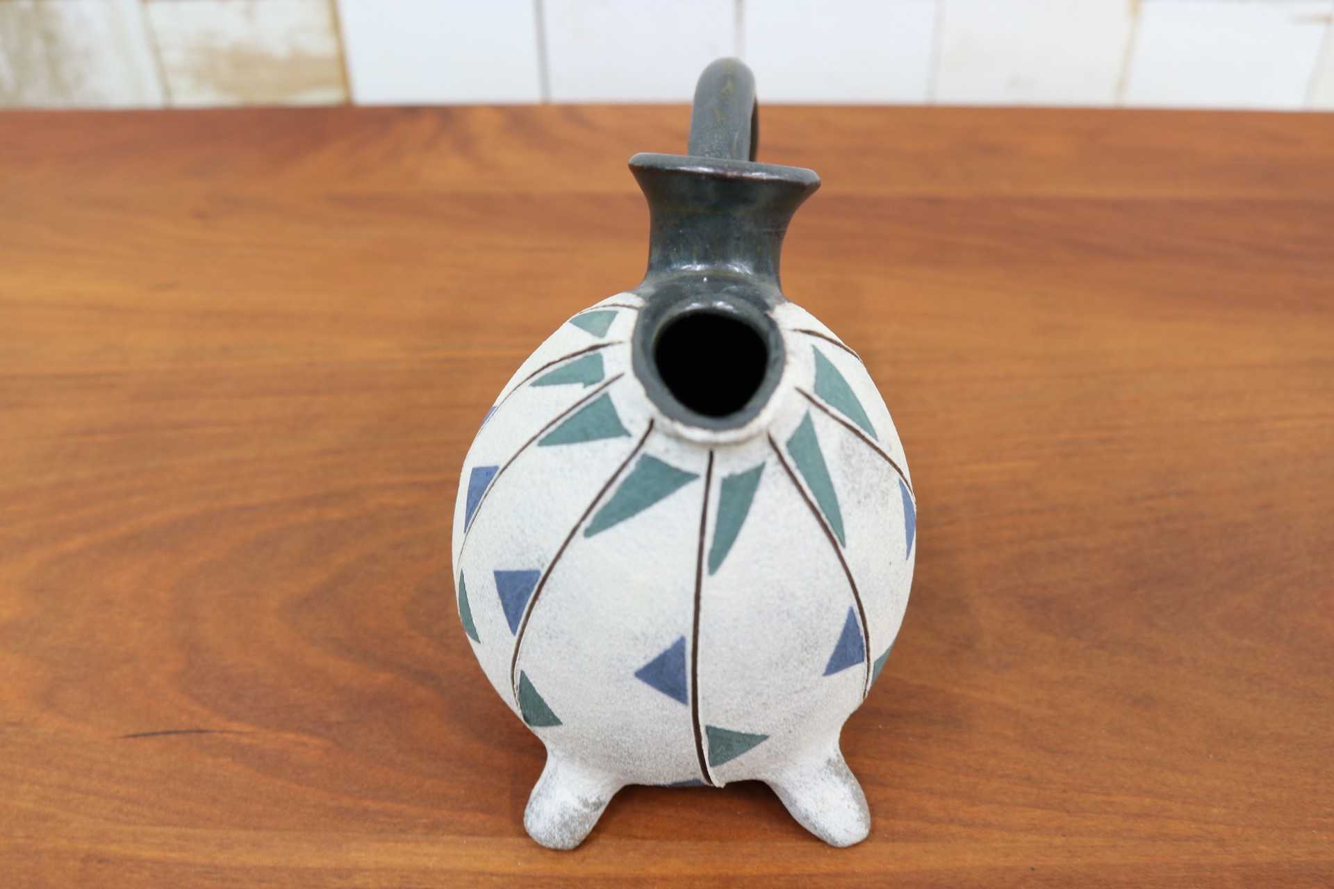 GMJO91C◯市野悟窯 市野哲次 丹波焼 酒器 足付き 陶器 現代陶芸 丹波篠山 作家物