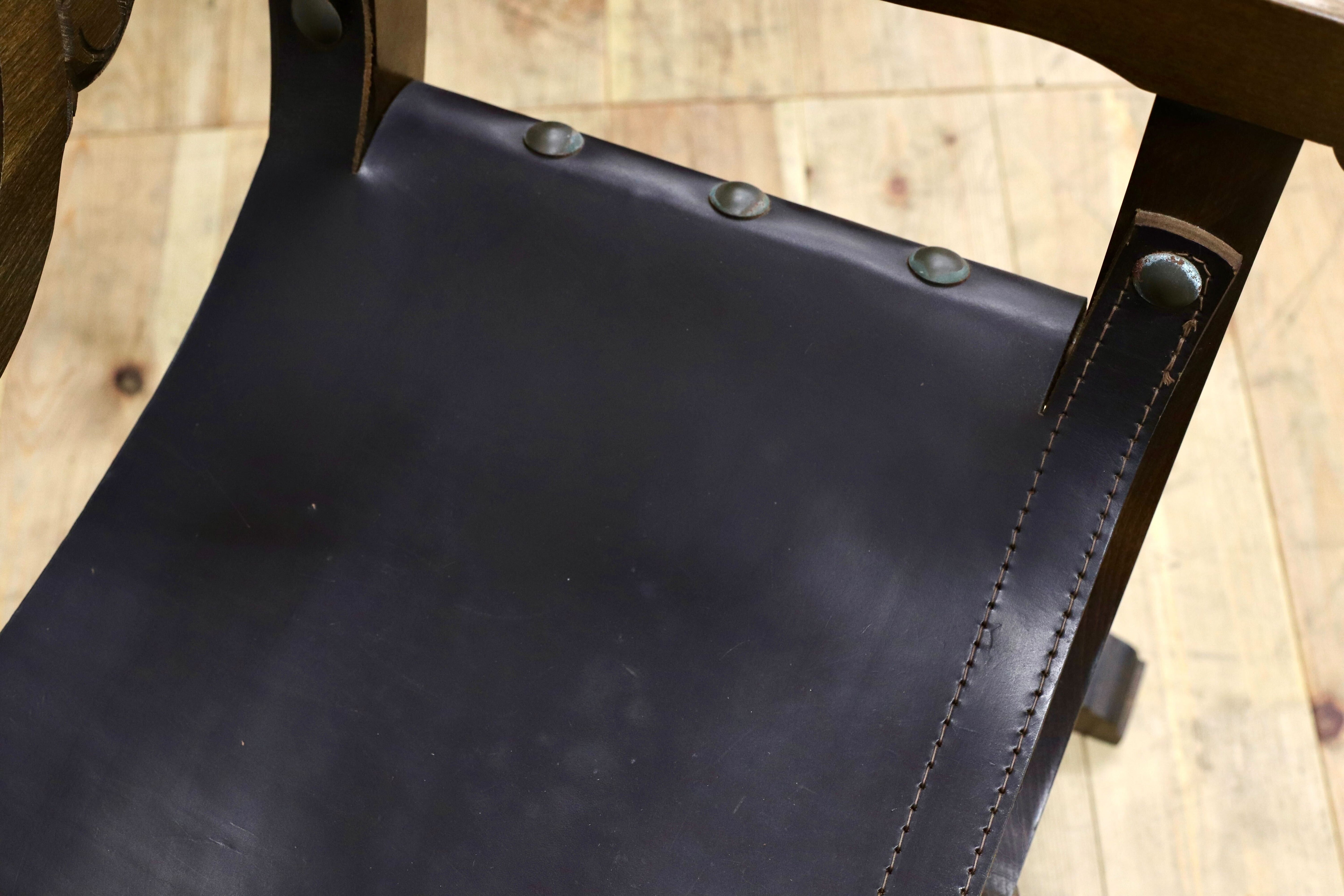 GMIK396A○サボナローラ ダンテスカチェア ヴィンテージ モダン 革張り 無垢 ディスプレイ 店舗什器 椅子 サイドチェア 西洋 リゾート