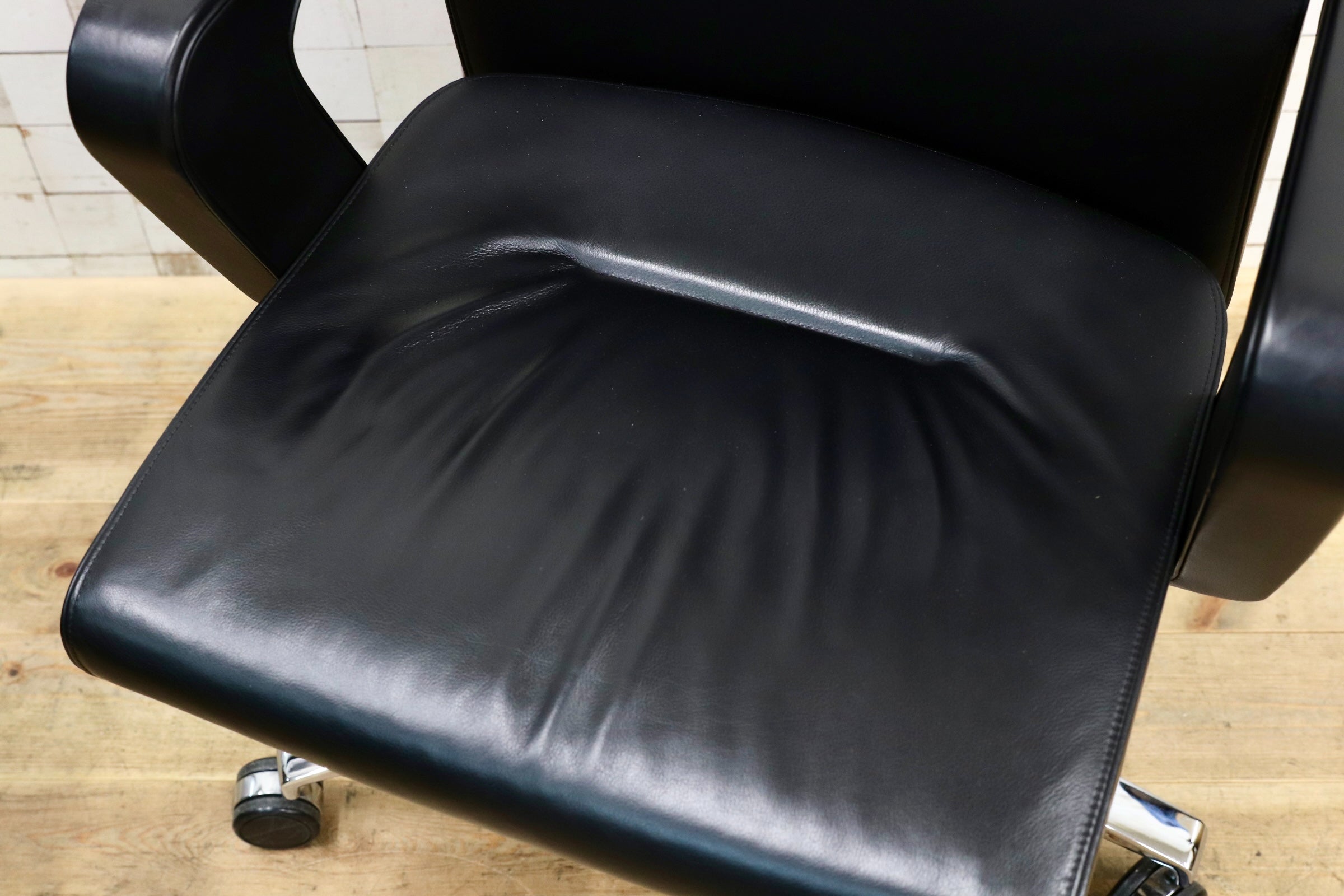 GMJK172A○SEDUS / セダス OF COURSE EXECUTIVE CS-103 エグゼクティブチェア デスクチェア オフィスチェア 総本革 ドイツ製 定価約53万円