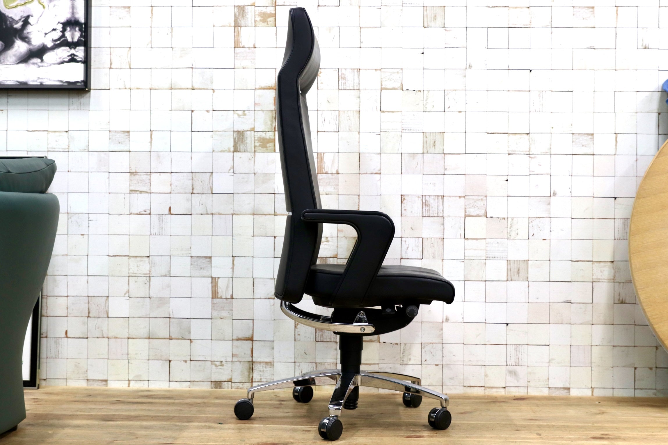 GMJK172A○SEDUS / セダス OF COURSE EXECUTIVE CS-103 エグゼクティブチェア デスクチェア オフィスチェア 総本革 ドイツ製 定価約53万円
