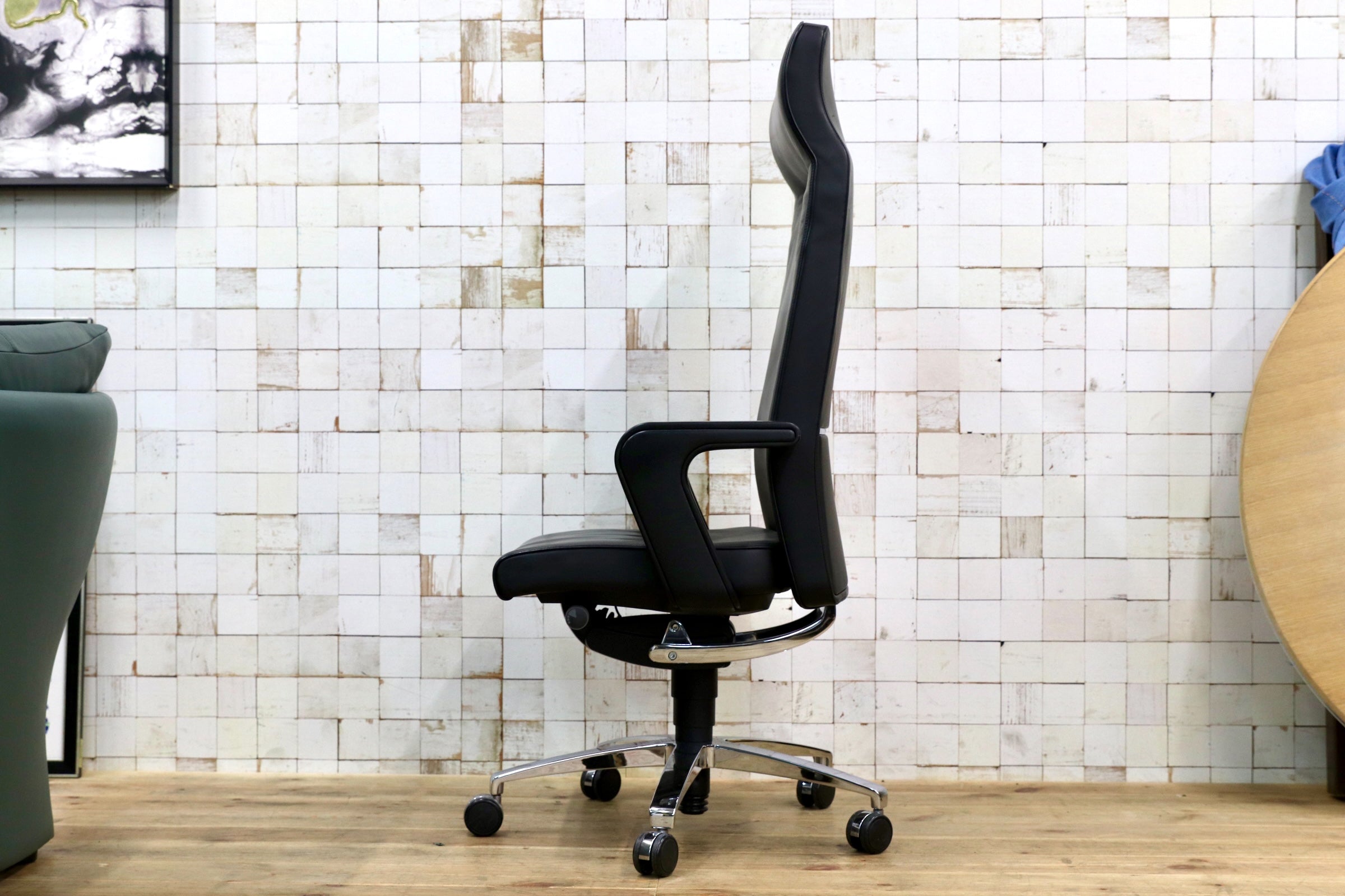 GMJK172A○SEDUS / セダス OF COURSE EXECUTIVE CS-103 エグゼクティブチェア デスクチェア オフィスチェア 総本革 ドイツ製 定価約53万円