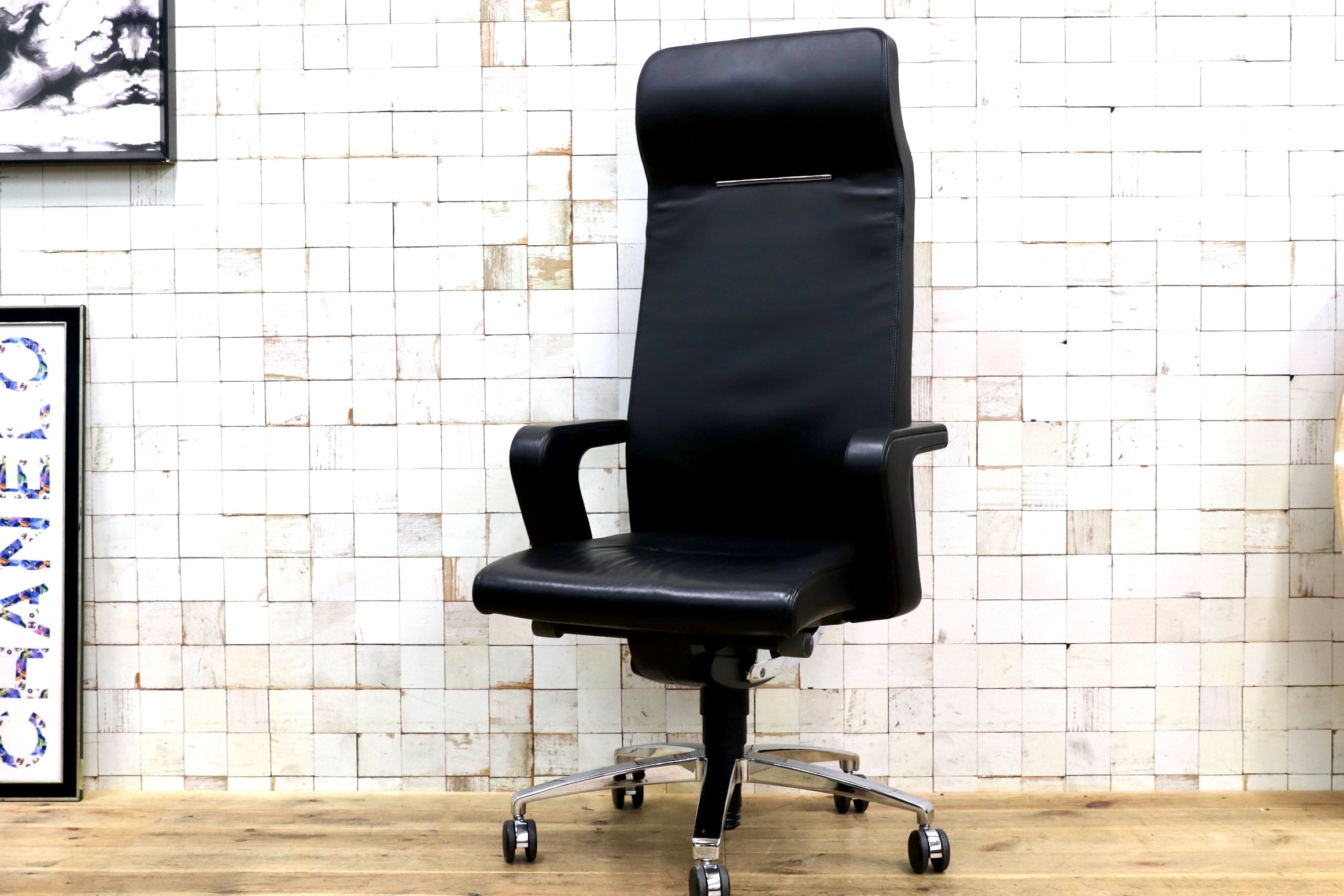 GMJK172B○SEDUS / セダス OF COURSE EXECUTIVE CS-103 エグゼクティブチェア デスクチェア オフィスチェア 総本革 ドイツ製 定価約53万円