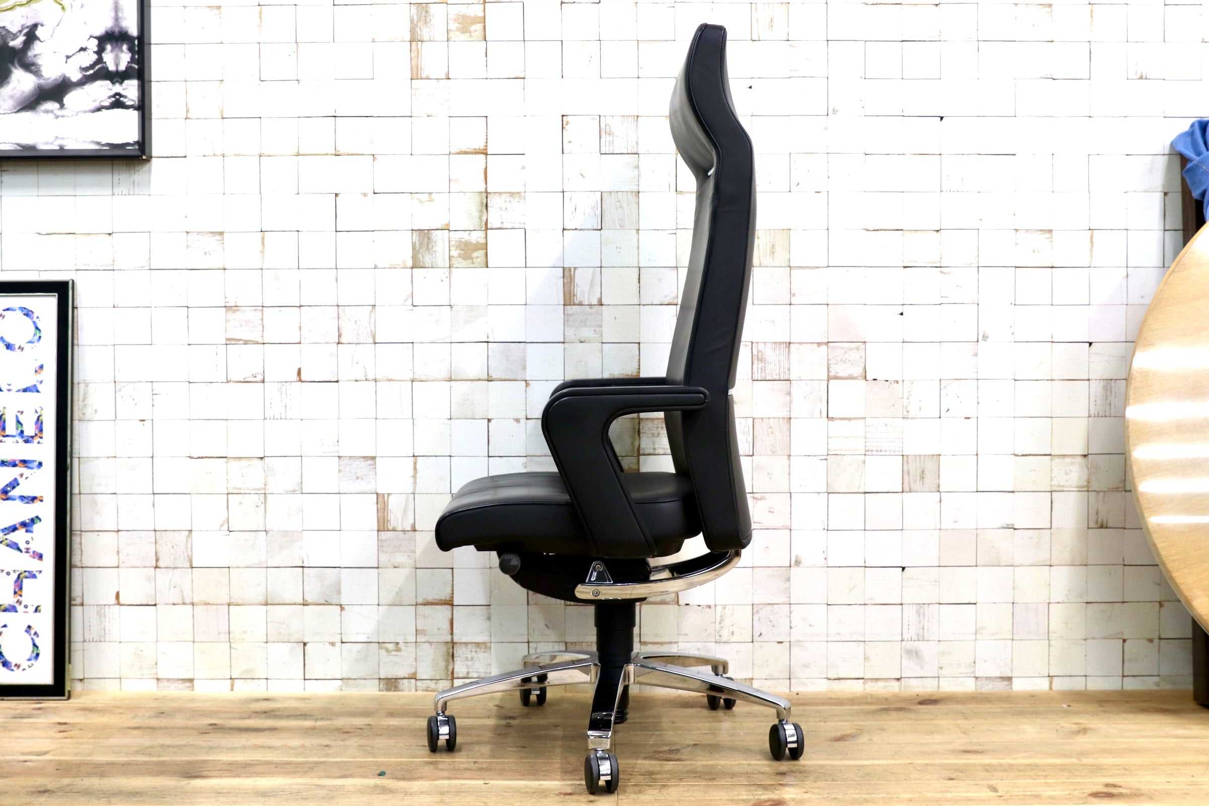 GMJK172B○SEDUS / セダス OF COURSE EXECUTIVE CS-103 エグゼクティブチェア デスクチェア オフィスチェア 総本革 ドイツ製 定価約53万円